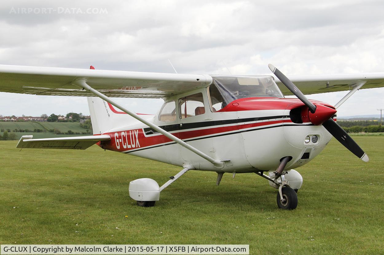 G-CLUX, 1980 Reims F172N Skyhawk C/N 1996, Reims F172N Skyhawk at the opening of Fishburn Airfield's new clubhouse, May 17th 2015.
