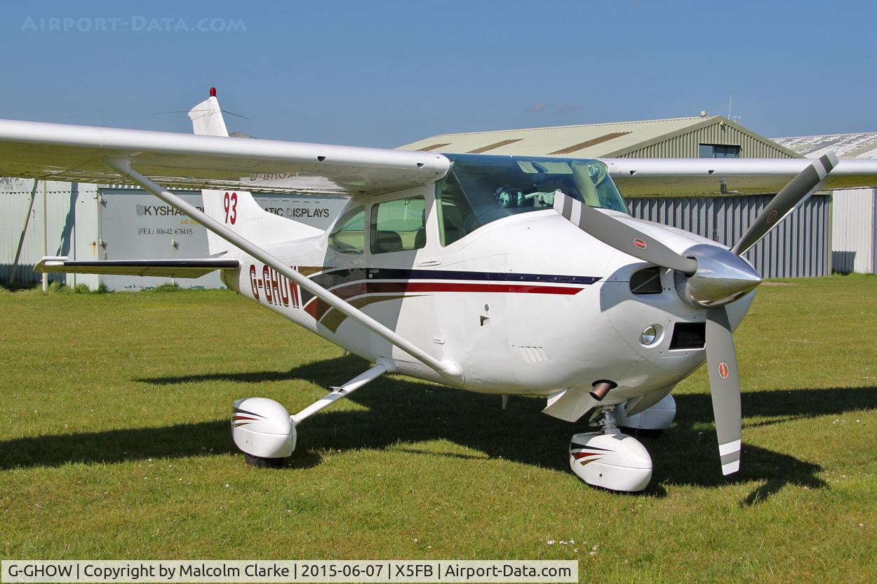 G-GHOW, 1980 Reims F182Q Skylane C/N 0151, Reims F182Q  at Fishburn Airfield May 23rd 2015.