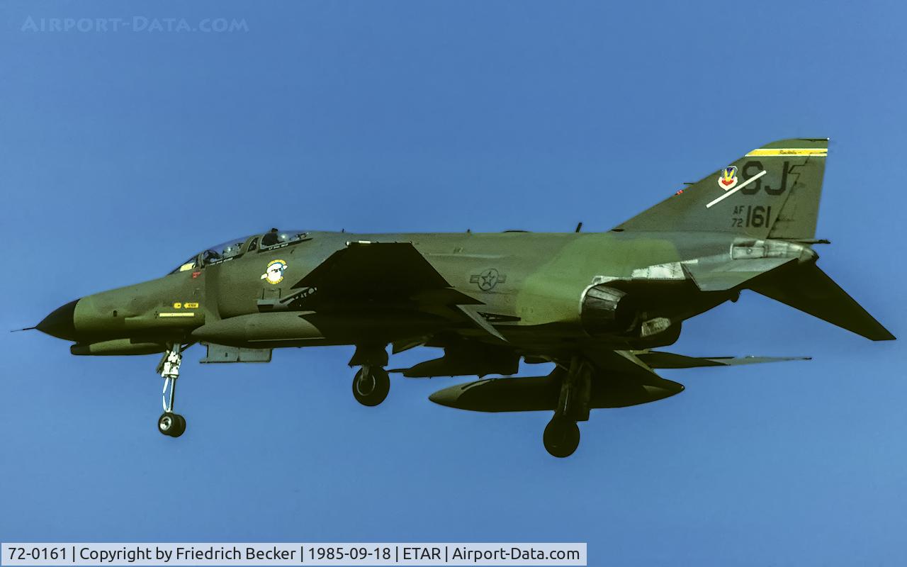72-0161, 1972 McDonnell Douglas F-4E-52-MC C/N 4336, on final RW27