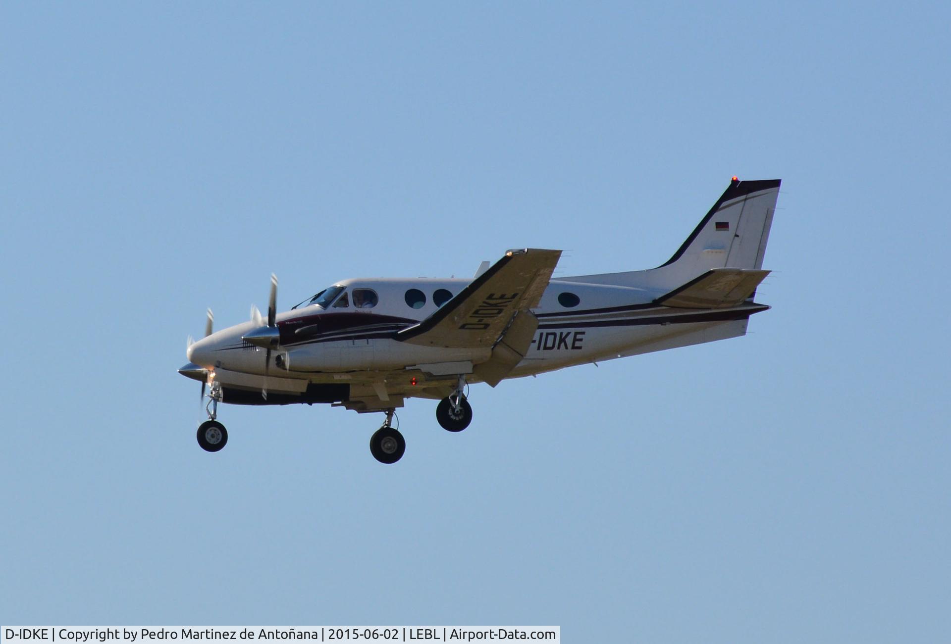 D-IDKE, 2008 Hawker Beechcraft C90GTI King Air King Air C/N LJ-1865, El Prat Barcelona - España