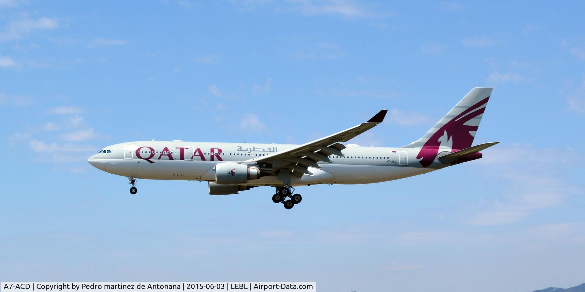 A7-ACD, 2003 Airbus A330-202 C/N 521, El Prat Barcelona - España
