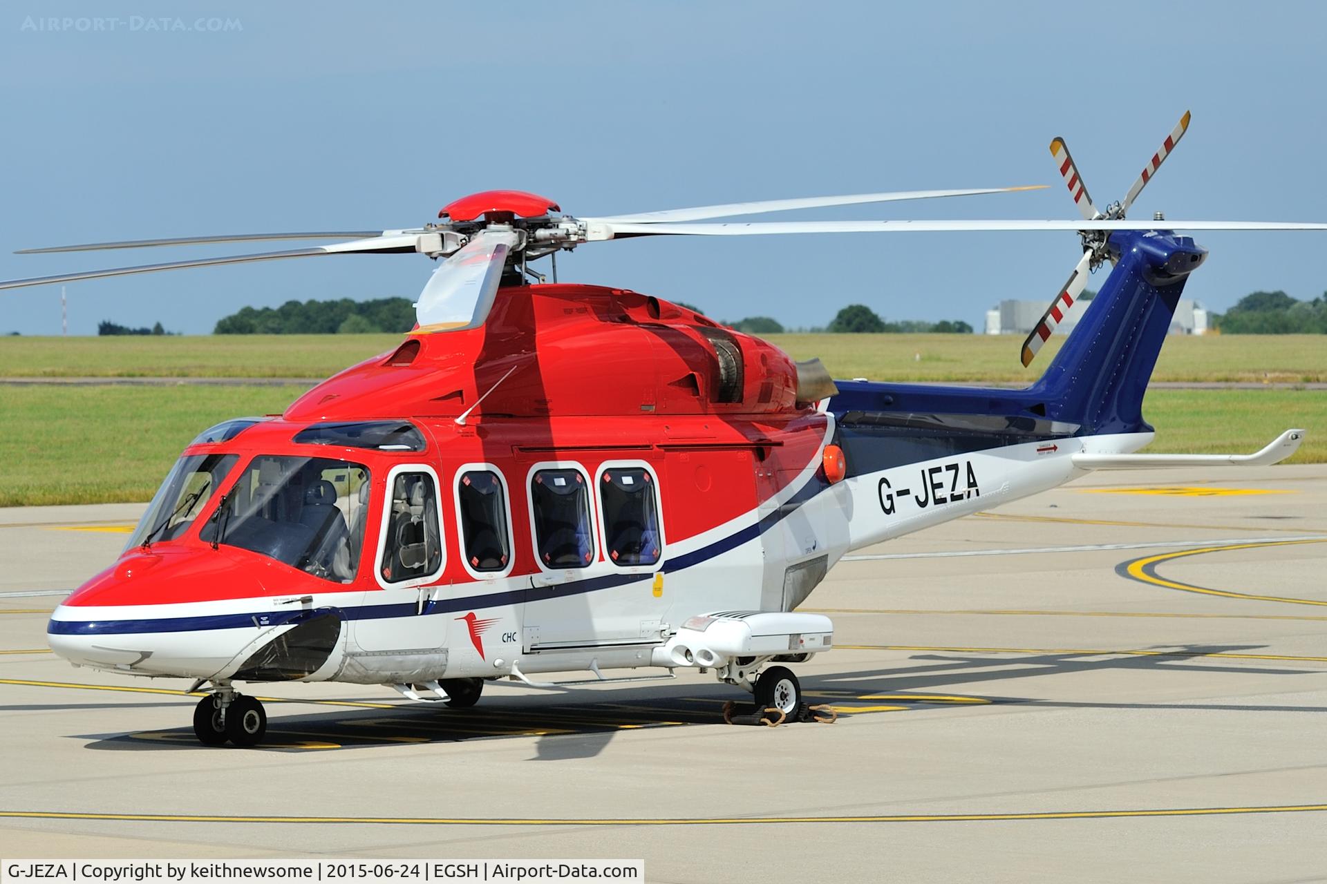 G-JEZA, 2009 AgustaWestland AW-139 C/N 31255, Nice Visitor.