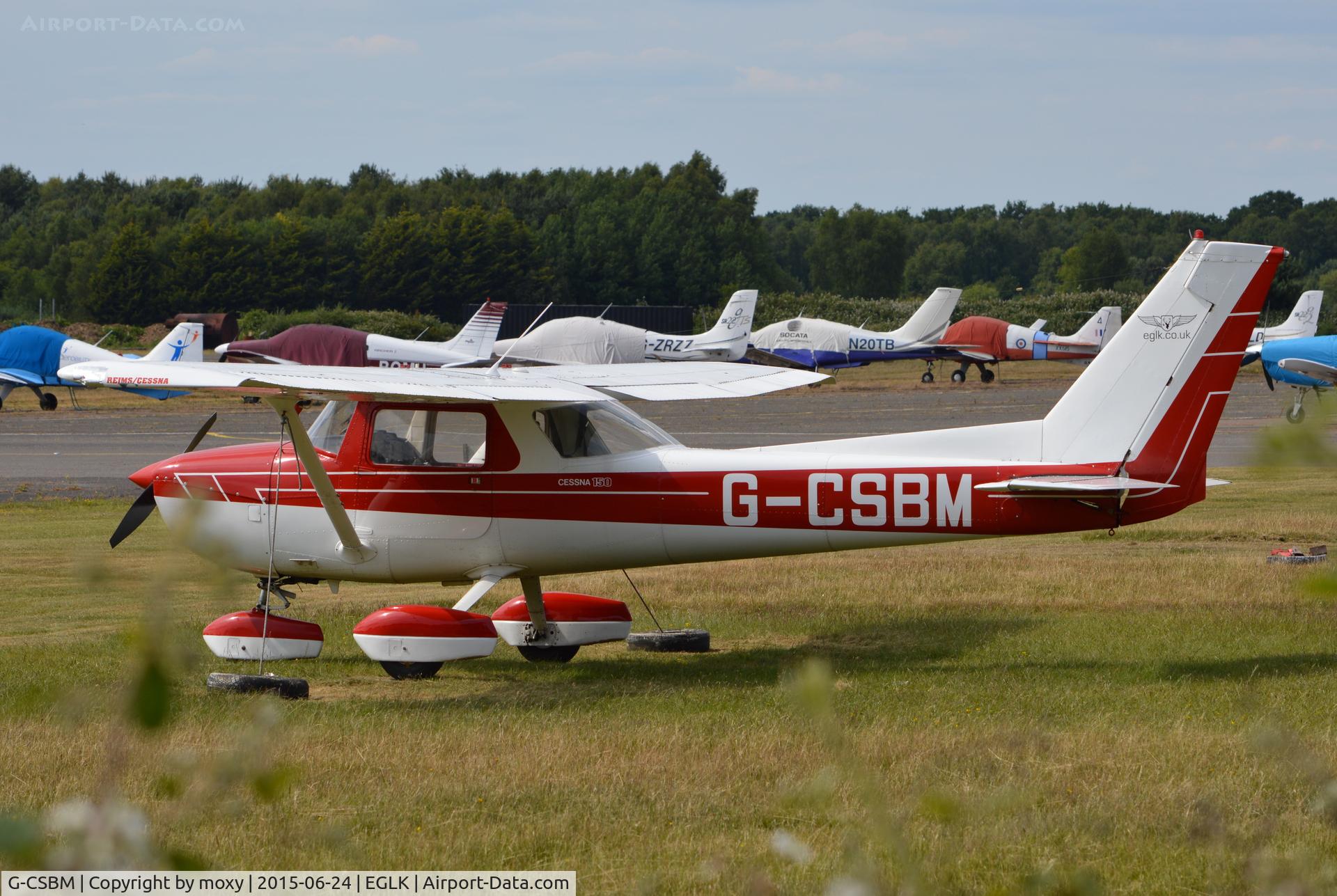 G-CSBM, 1977 Reims Cessna F150M C/N 1359, Reims Cessna F150M at Blackbushe. Ex PH-AYC.