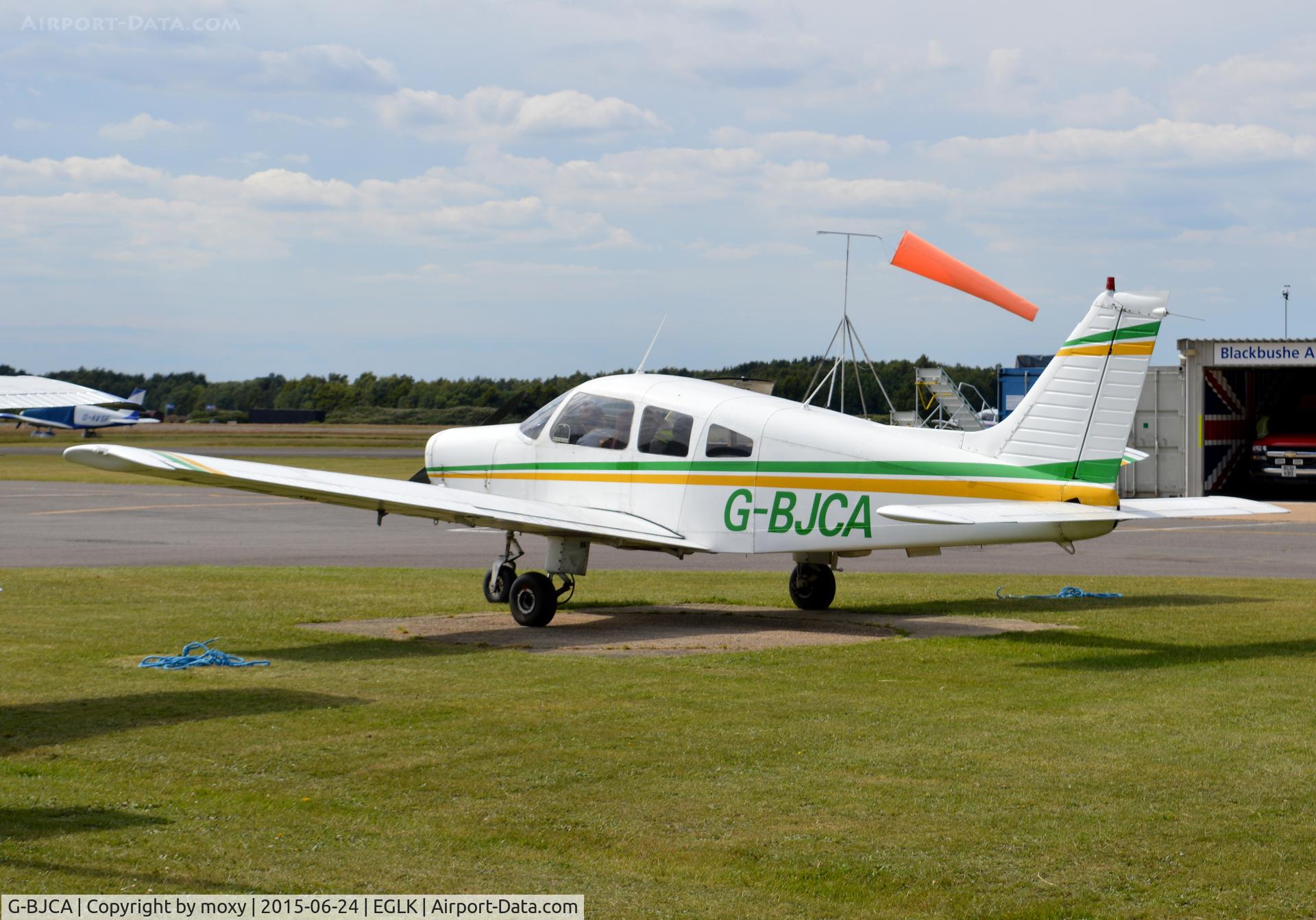 G-BJCA, 1979 Piper PA-28-161 Cherokee Warrior II C/N 28-7916473, Piper Cherokee Warrior II at Blackbushe. Ex N2846D.