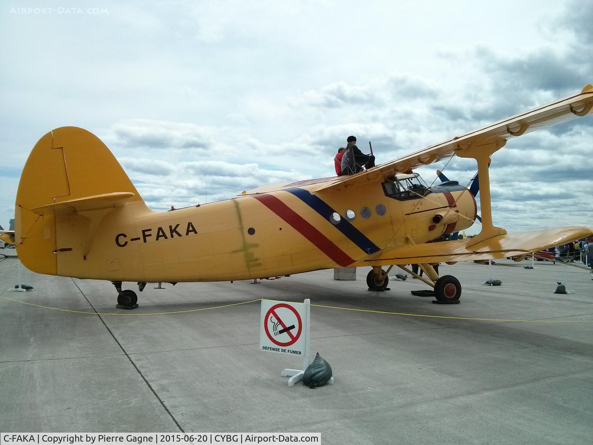 C-FAKA, 1982 Antonov An-2 C/N 1G19747, C-FAKA at 2015 Bagotville International Airshow