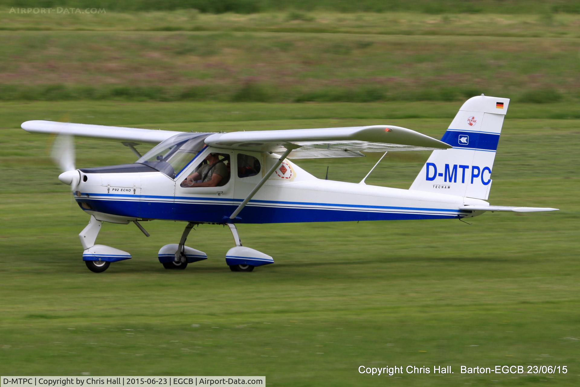 D-MTPC, Tecnam P-92 Echo C/N 175, nice visitor at Barton