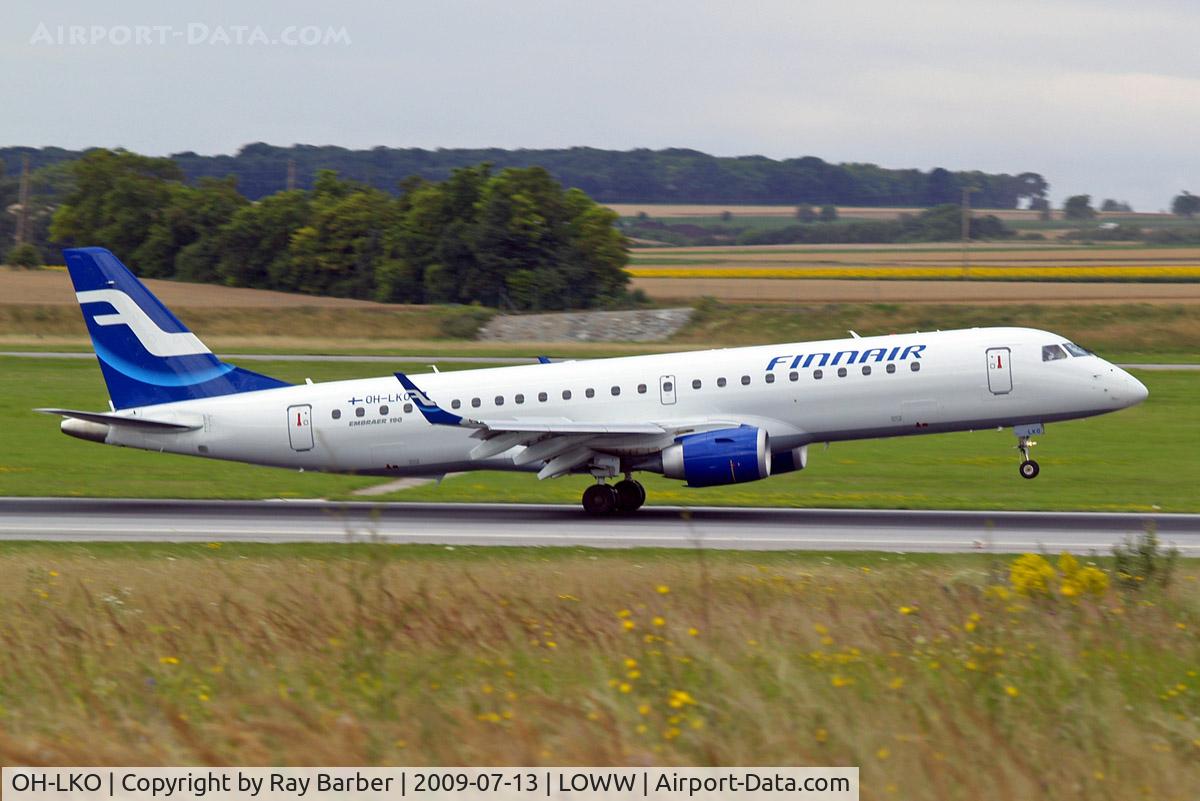 OH-LKO, 2009 Embraer 190LR (ERJ-190-100LR) C/N 19000267, Embraer Emb-190-100IGW [19000267] (Finnair) Vienna-Schwechat~OE 13/07/2009
