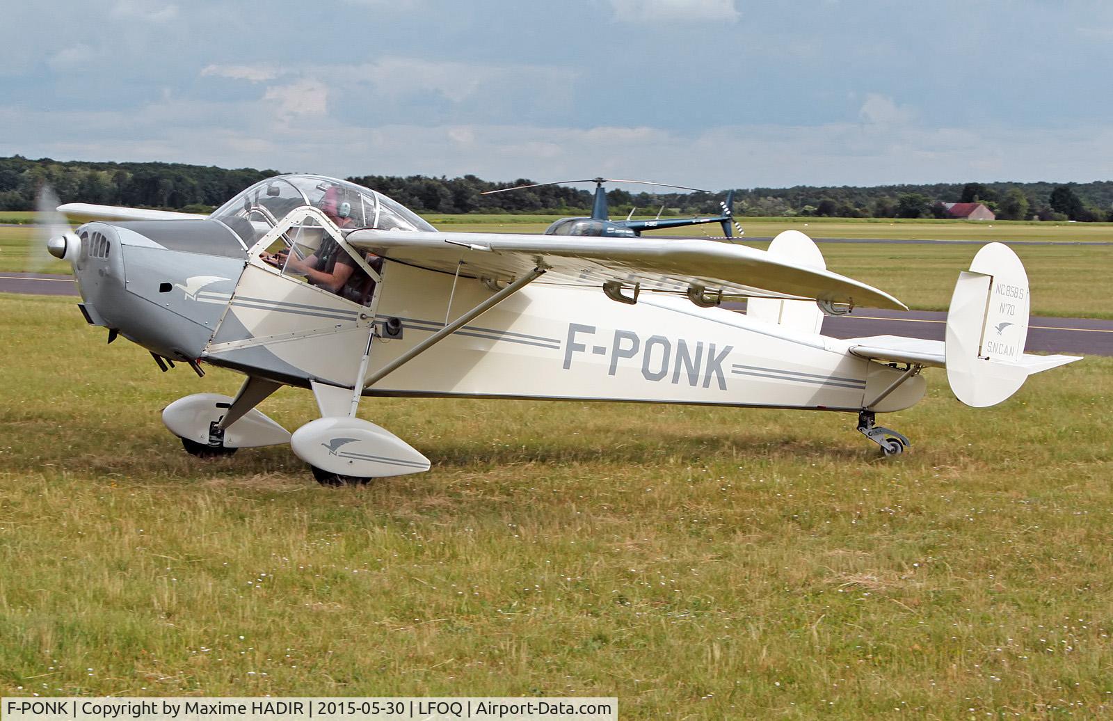 F-PONK, Nord NC-858S C/N 70, Return from training before show at Blois le Breuil next day