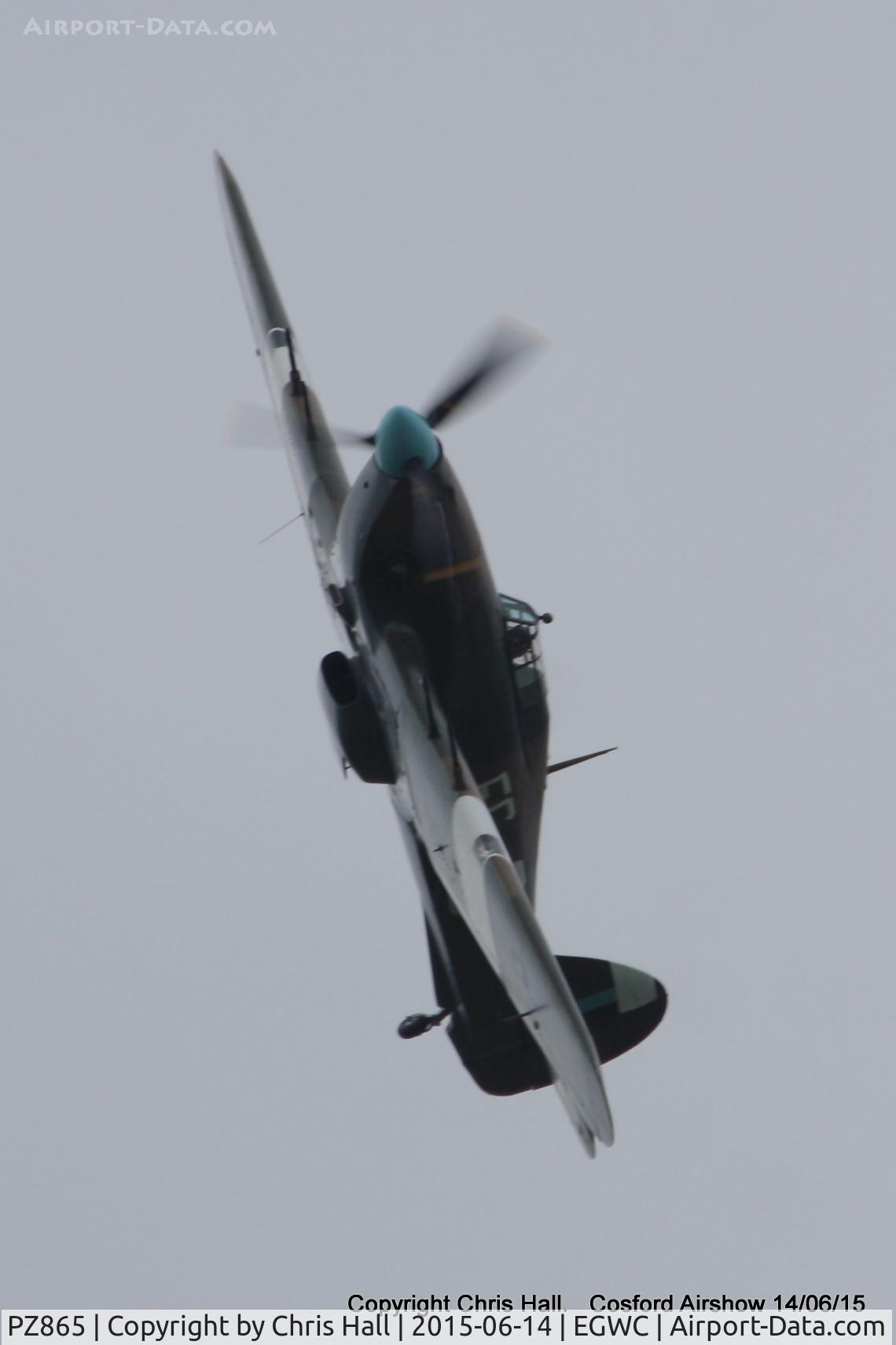 PZ865, 1944 Hawker Hurricane IIC C/N PZ865, displaying at the 2015 Cosford Airshow