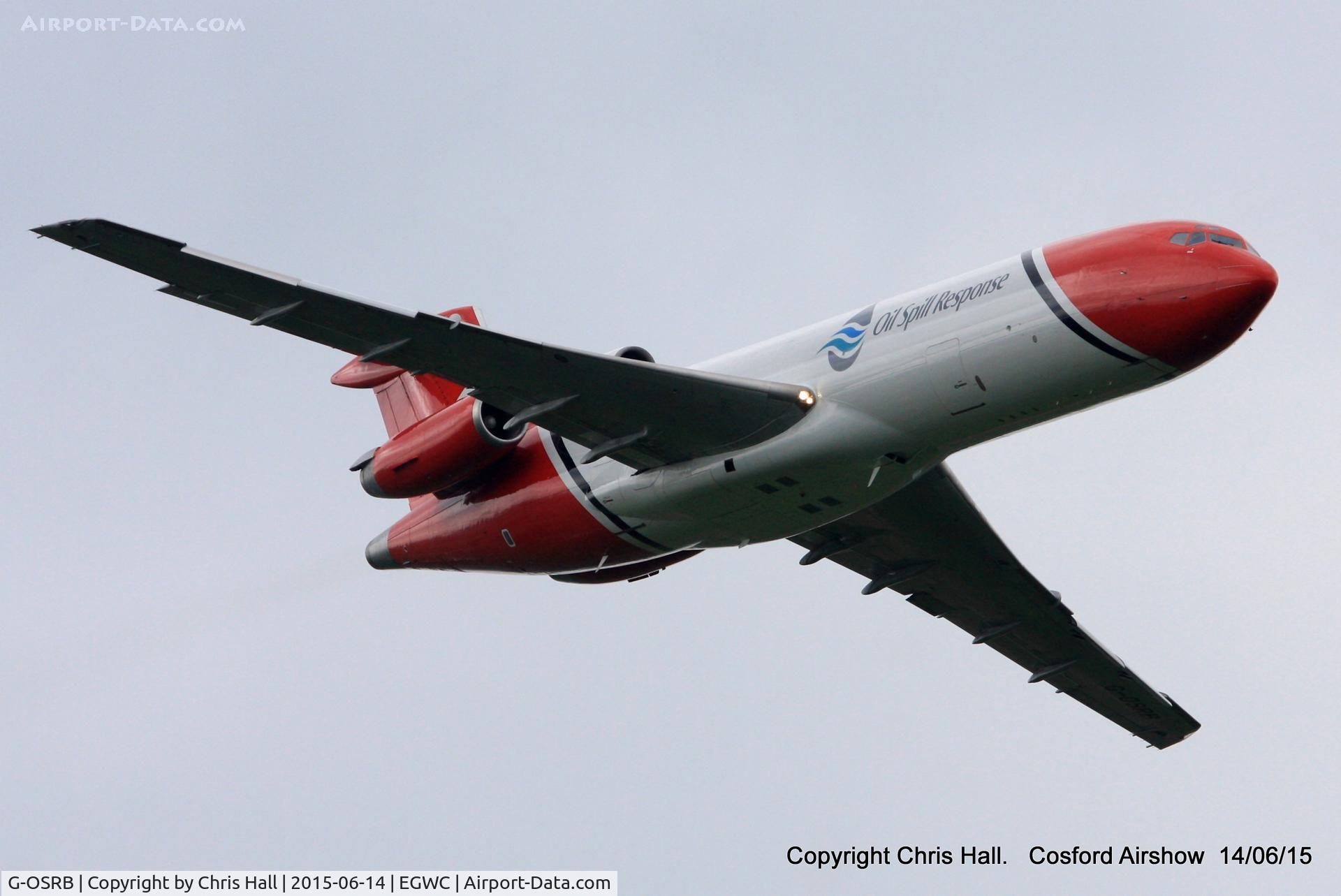 G-OSRB, 1983 Boeing 727-2S2F C/N 22929, displaying at the 2015 Cosford Airshow