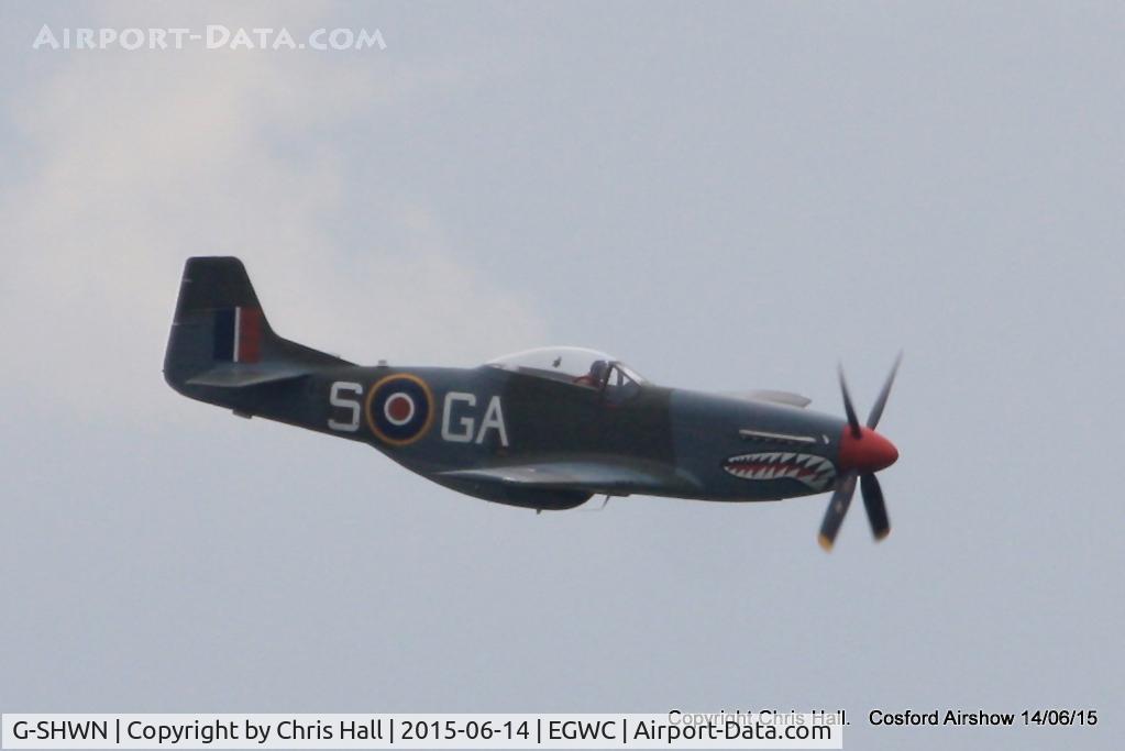 G-SHWN, 1944 North American P-51D Mustang C/N 122-40417, displaying at the 2015 Cosford Airshow