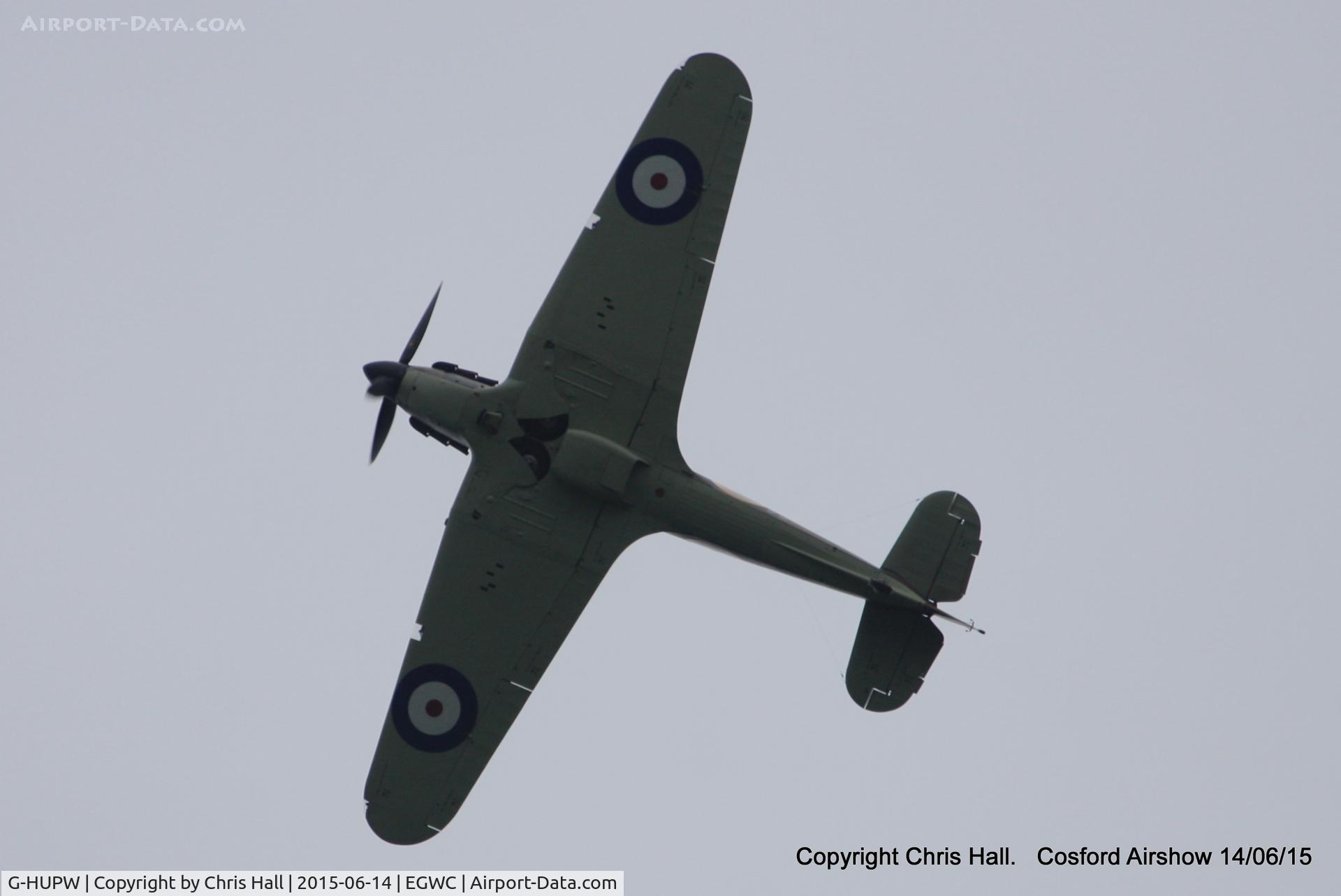 G-HUPW, 1940 Hawker Hurricane I C/N G592301, displaying at the 2015 Cosford Airshow