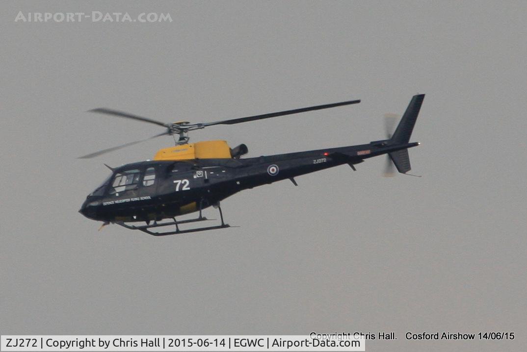 ZJ272, 1997 Eurocopter AS-350BB Squirrel HT1 Ecureuil C/N 3005, at the 2015 Cosford Airshow