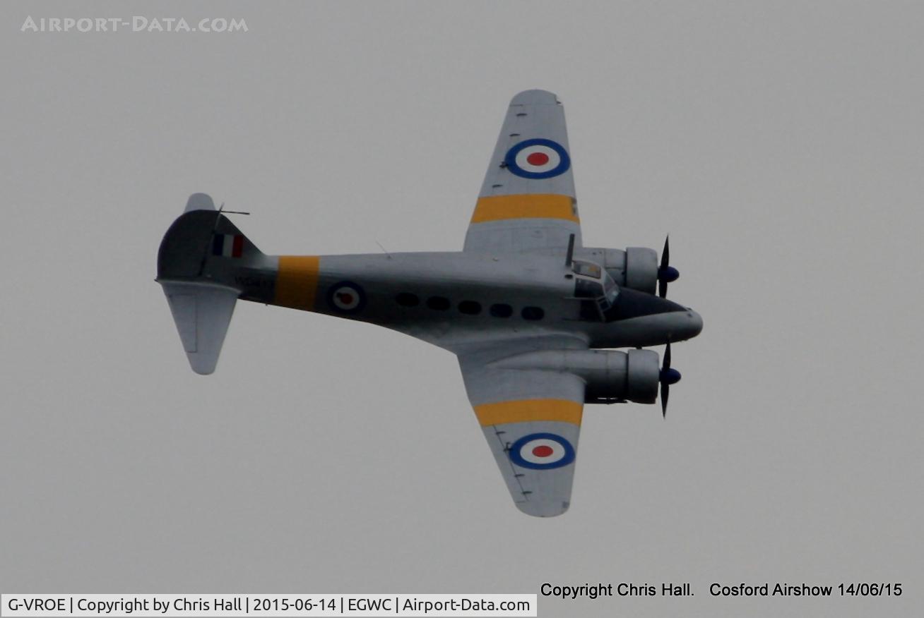 G-VROE, 1950 Avro 652A Anson T.21 C/N 3634, displaying at the 2015 Cosford Airshow