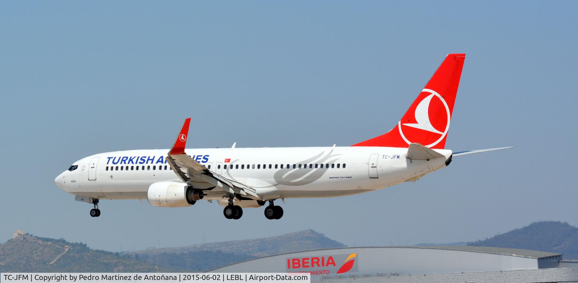 TC-JFM, 1999 Boeing 737-8F2 C/N 29775, El Prat Barcelona - Esàña