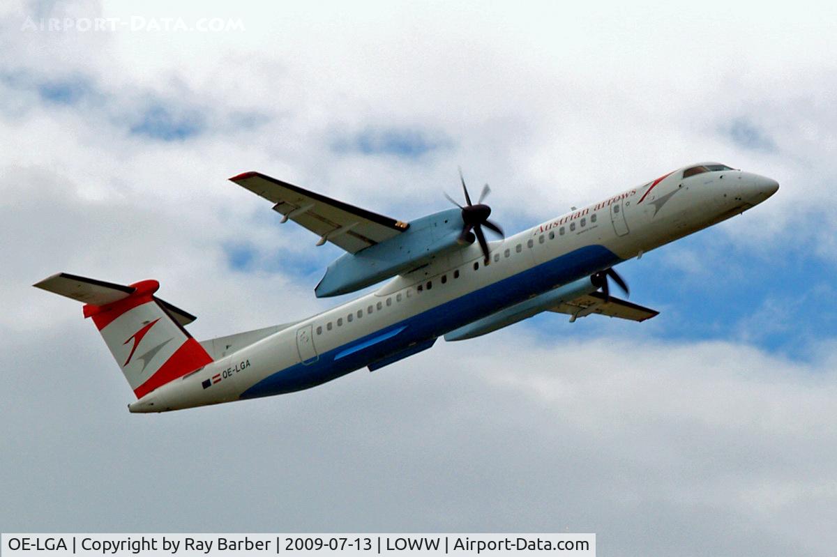 OE-LGA, 1999 De Havilland Canada DHC-8-402Q Dash 8 C/N 4014, De Havilland Canada DHC-8Q-402 Dash 8 [4014] (Austrian Airlines) Vienna-Schwechat~OE 13/07/2009