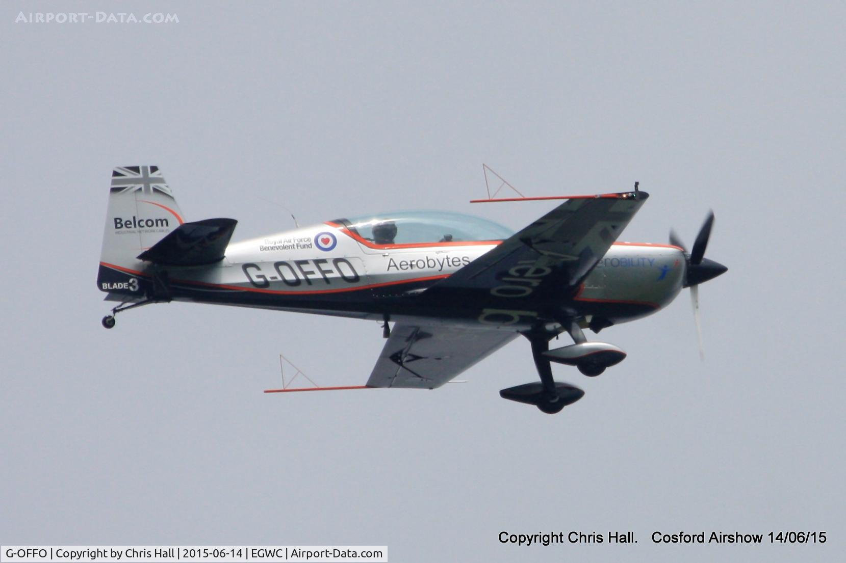 G-OFFO, 2006 Extra EA-300/L C/N 1226, displaying at the 2015 Cosford Airshow