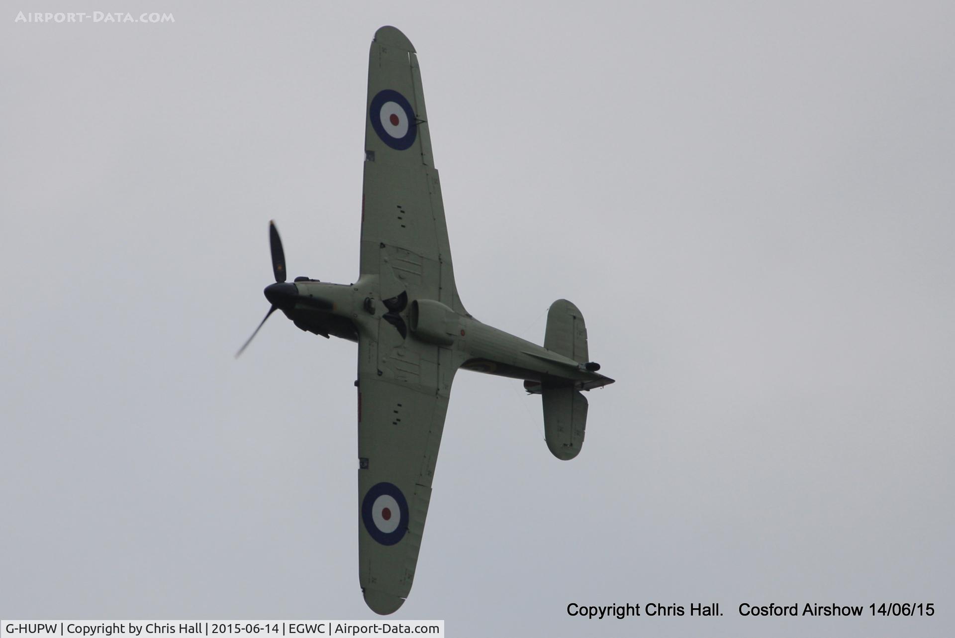 G-HUPW, 1940 Hawker Hurricane I C/N G592301, displaying at the 2015 Cosford Airshow