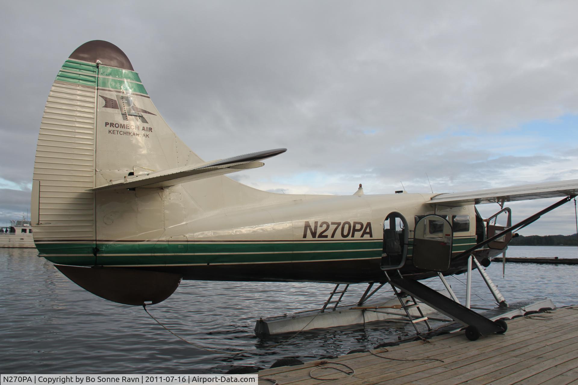 N270PA, 1958 De Havilland Canada DHC-3 Turbo Otter C/N 270, Taken on July 16, 2011 at Ketchican just leaving the plane.