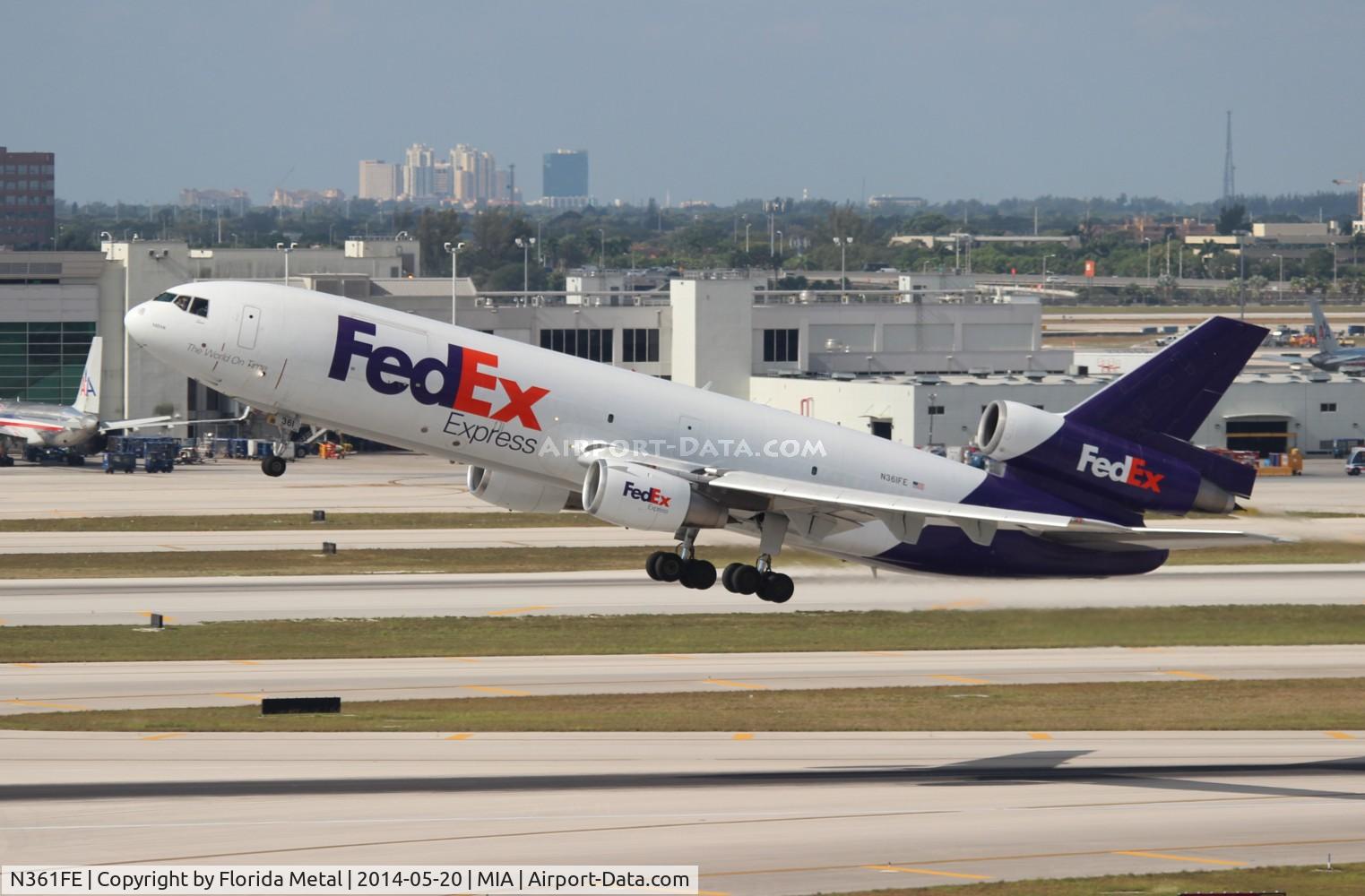 N361FE, 1980 McDonnell Douglas MD-10-10F C/N 48260, Fed Ex MD-10-10F
