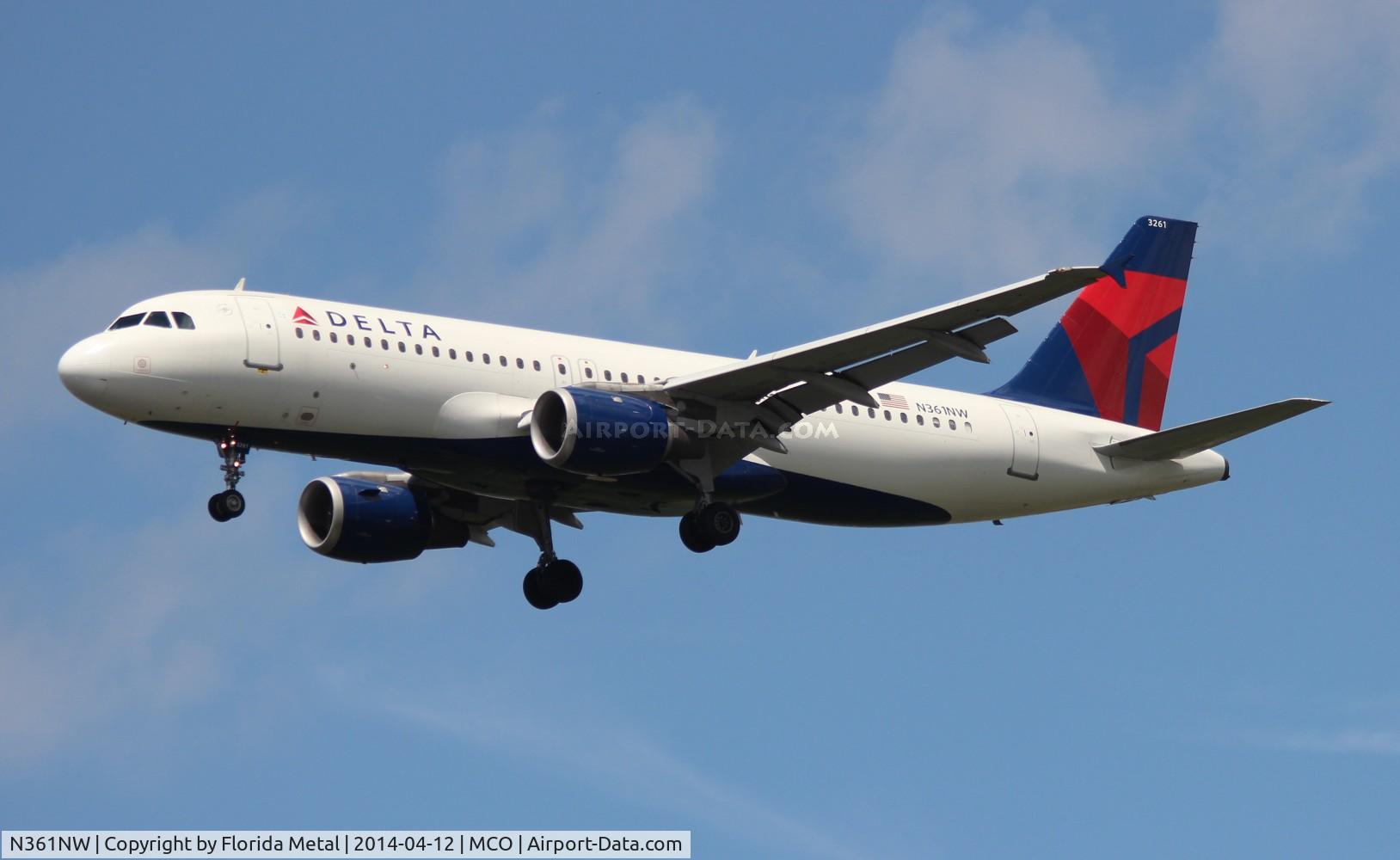 N361NW, 1998 Airbus A320-212 C/N 0907, Delta