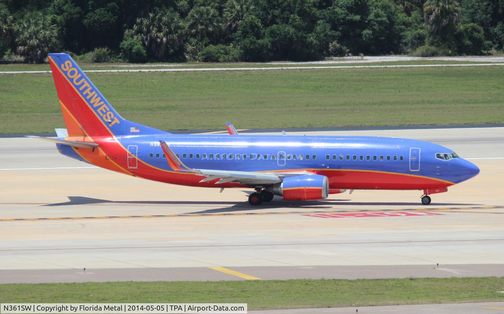 N361SW, 1992 Boeing 737-3H4 C/N 26572, Southwest