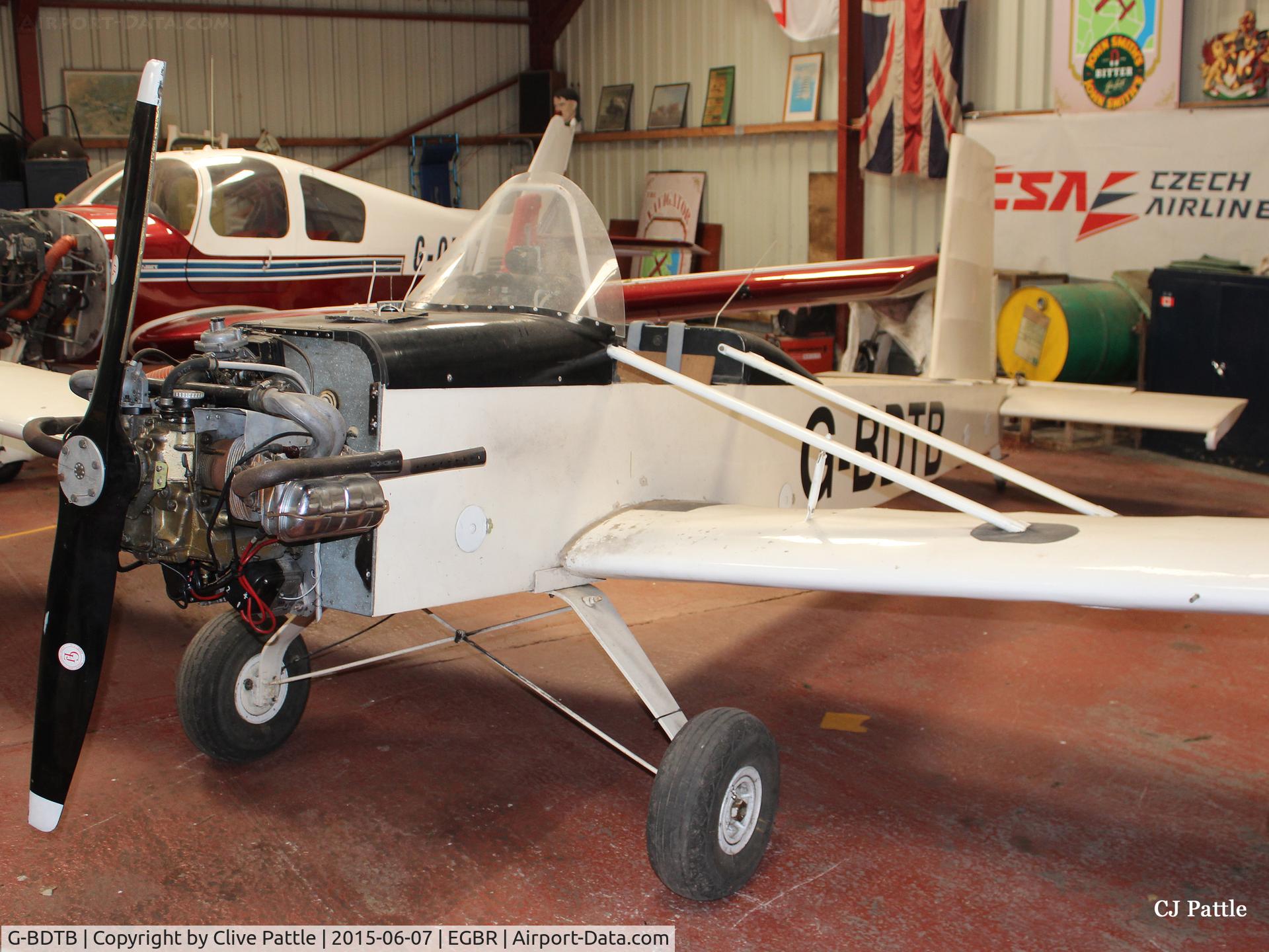G-BDTB, 1981 Evans VP-1 Series 2 Volksplane C/N PFA 7009, Hangared at The Real Aeroplane Company Ltd, Breighton Airfield, Yorkshire, U.K.  - EGBR