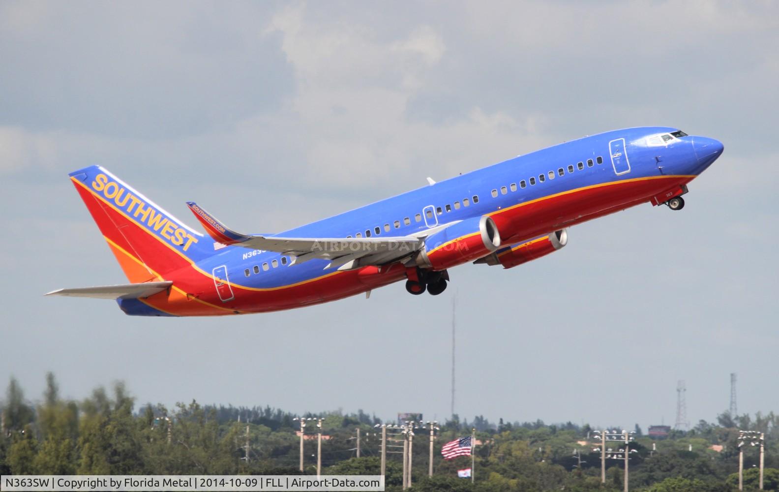 N363SW, 1993 Boeing 737-3H4 C/N 26574, Southwest