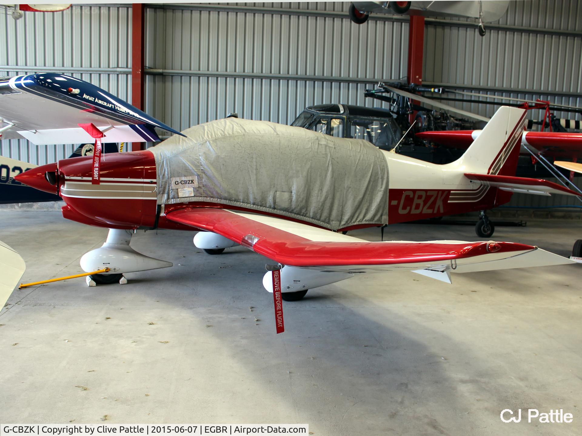 G-CBZK, 2002 Robin DR-400-180 Regent Regent C/N 2543, Hangared at The Real Aeroplane Company Ltd, Breighton Airfield, Yorkshire, U.K.  - EGBR