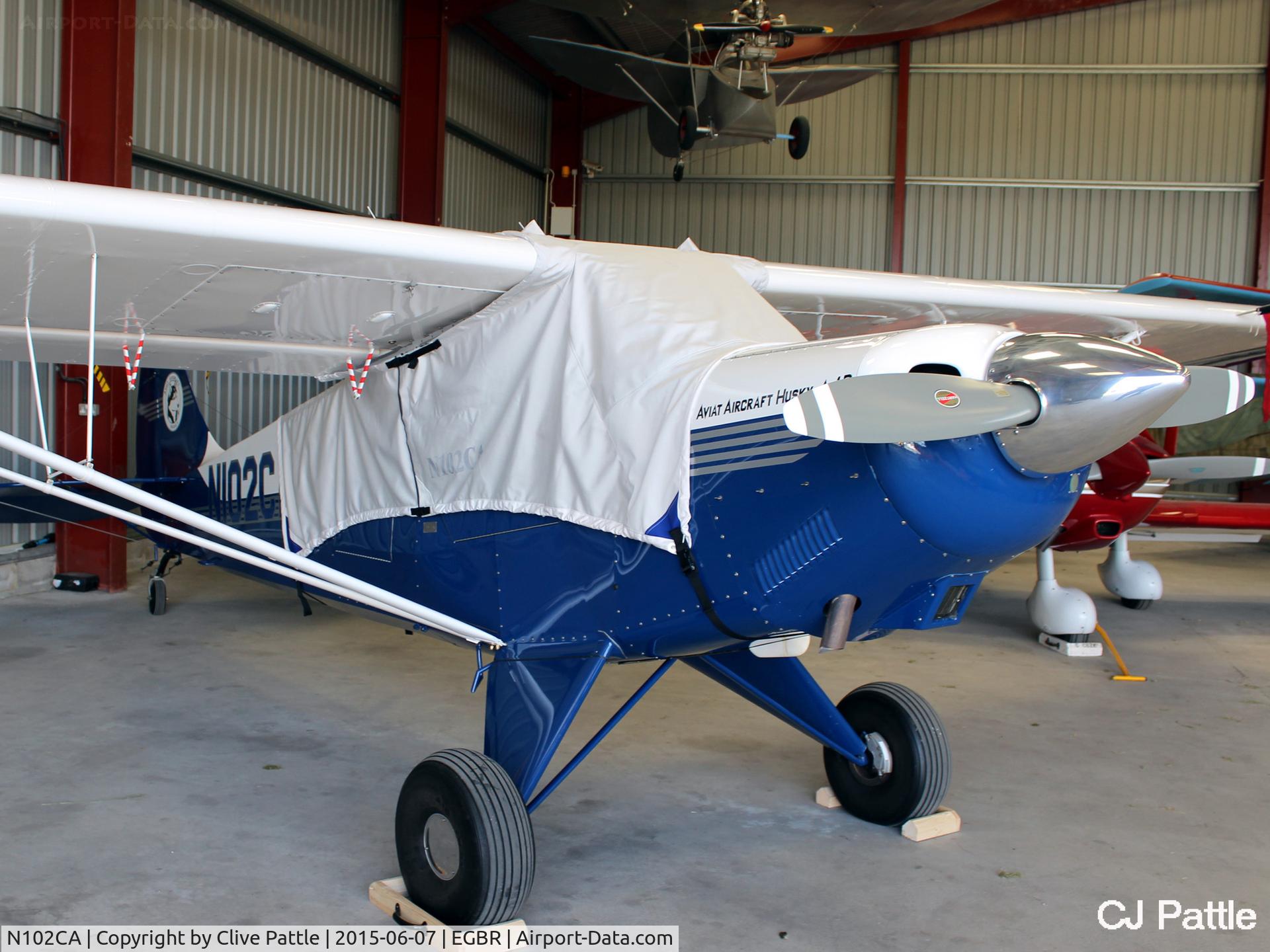 N102CA, 2004 Aviat A-1B Husky C/N 2272, Hangared at The Real Aeroplane Company Ltd, Breighton Airfield, Yorkshire, U.K.  - EGBR