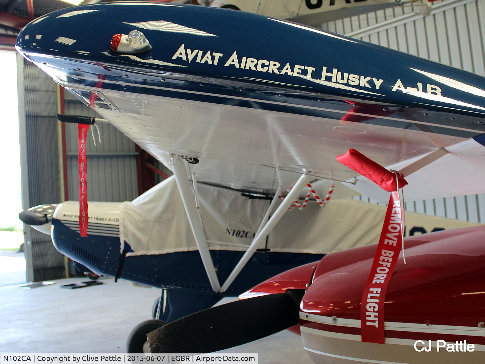 N102CA, 2004 Aviat A-1B Husky C/N 2272, Hangared at The Real Aeroplane Company Ltd, Breighton Airfield, Yorkshire, U.K.  - EGBR