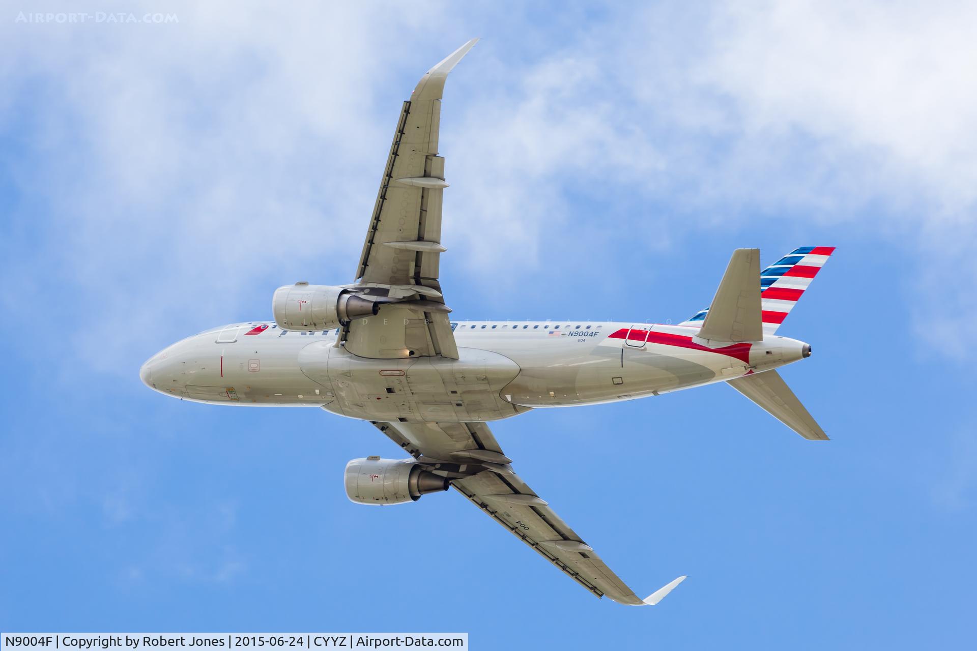 N9004F, 2013 Airbus A319-115 C/N 5745, At Toronto Pearson.