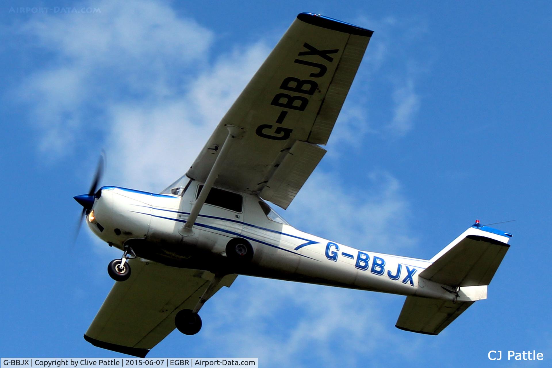 G-BBJX, 1974 Reims F150L C/N 1017, In action at The Real Aeroplane Company Ltd Radial Fly-In, Breighton Airfield, Yorkshire, U.K.  - EGBR