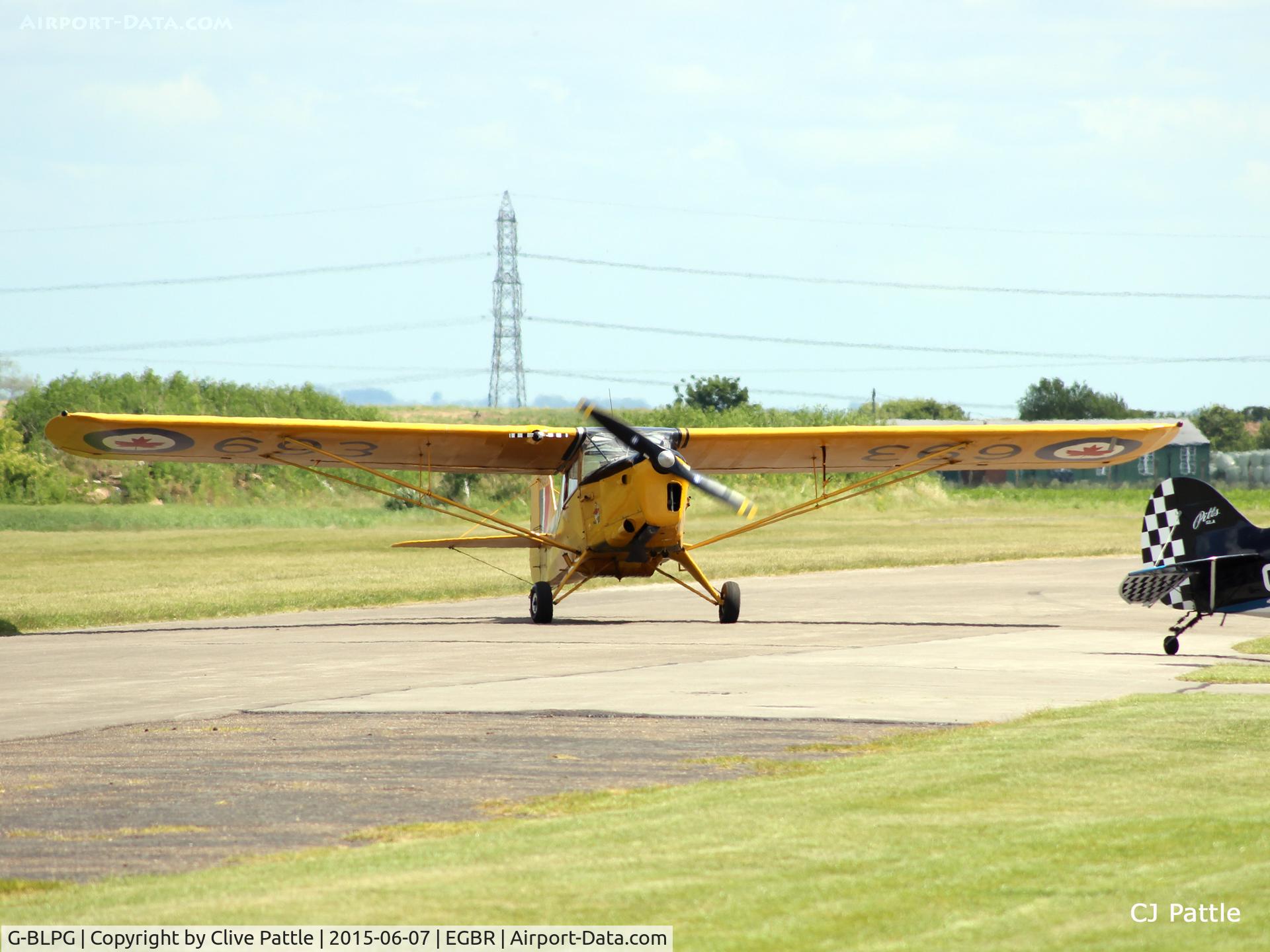 G-BLPG, 1959 Auster J-1N Alpha C/N 3395, In action at The Real Aeroplane Company Ltd Radial Fly-In, Breighton Airfield, Yorkshire, U.K.  - EGBR