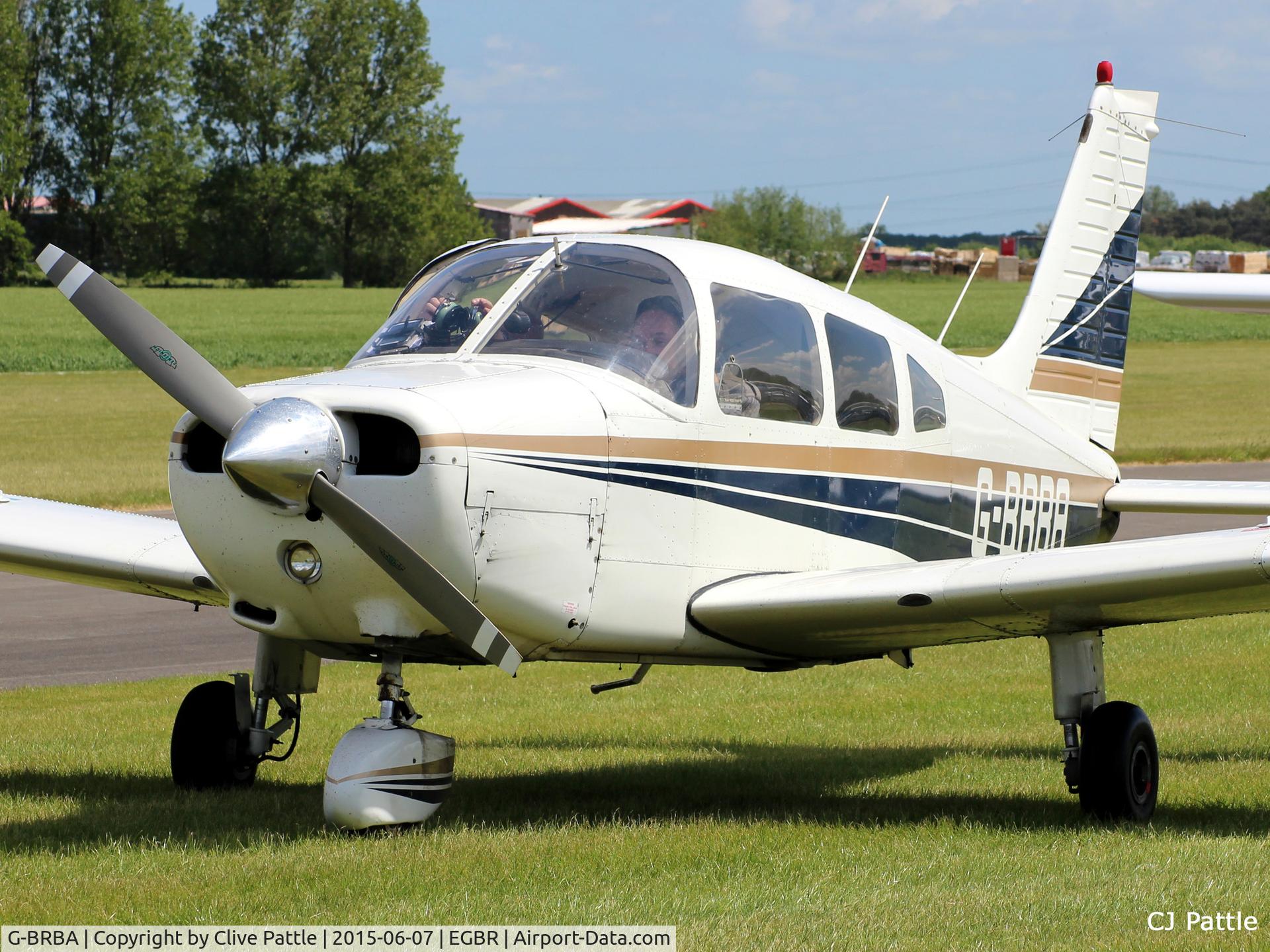 G-BRBA, 1979 Piper PA-28-161 Cherokee Warrior II C/N 28-7916109, In action at The Real Aeroplane Company Ltd Radial Fly-In, Breighton Airfield, Yorkshire, U.K.  - EGBR