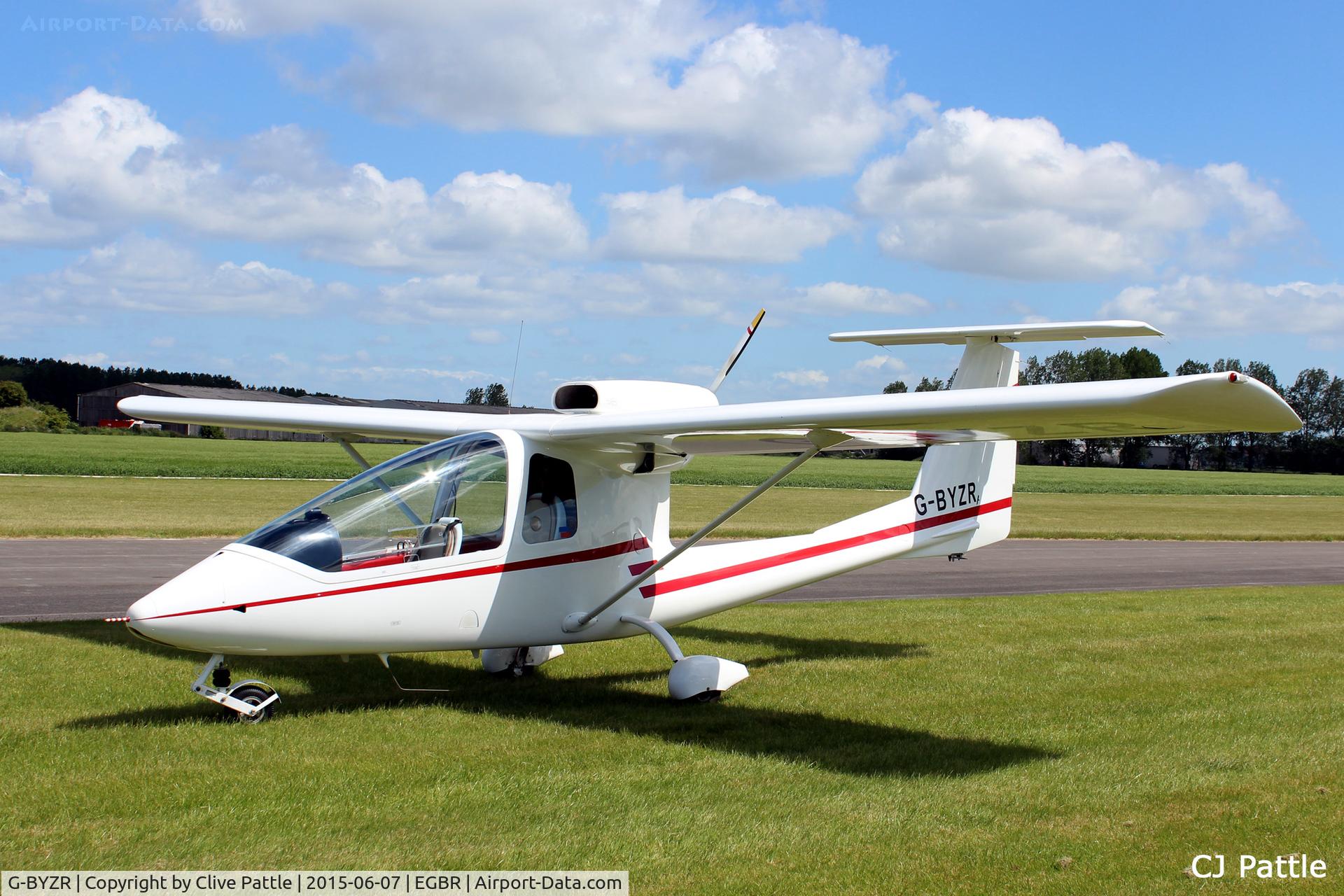 G-BYZR, 1996 Iniziative Industriali Italiane Sky Arrow 650TC C/N C001, In action at The Real Aeroplane Company Ltd Radial Fly-In, Breighton Airfield, Yorkshire, U.K.  - EGBR