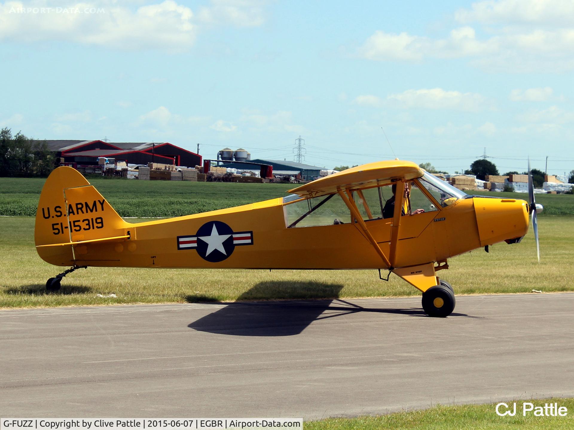 G-FUZZ, 1951 Piper L-18C Super Cub (PA-18-95) C/N 18-1016, At The Real Aeroplane Company Ltd Radial Fly-In, Breighton Airfield, Yorkshire, U.K.  - EGBR