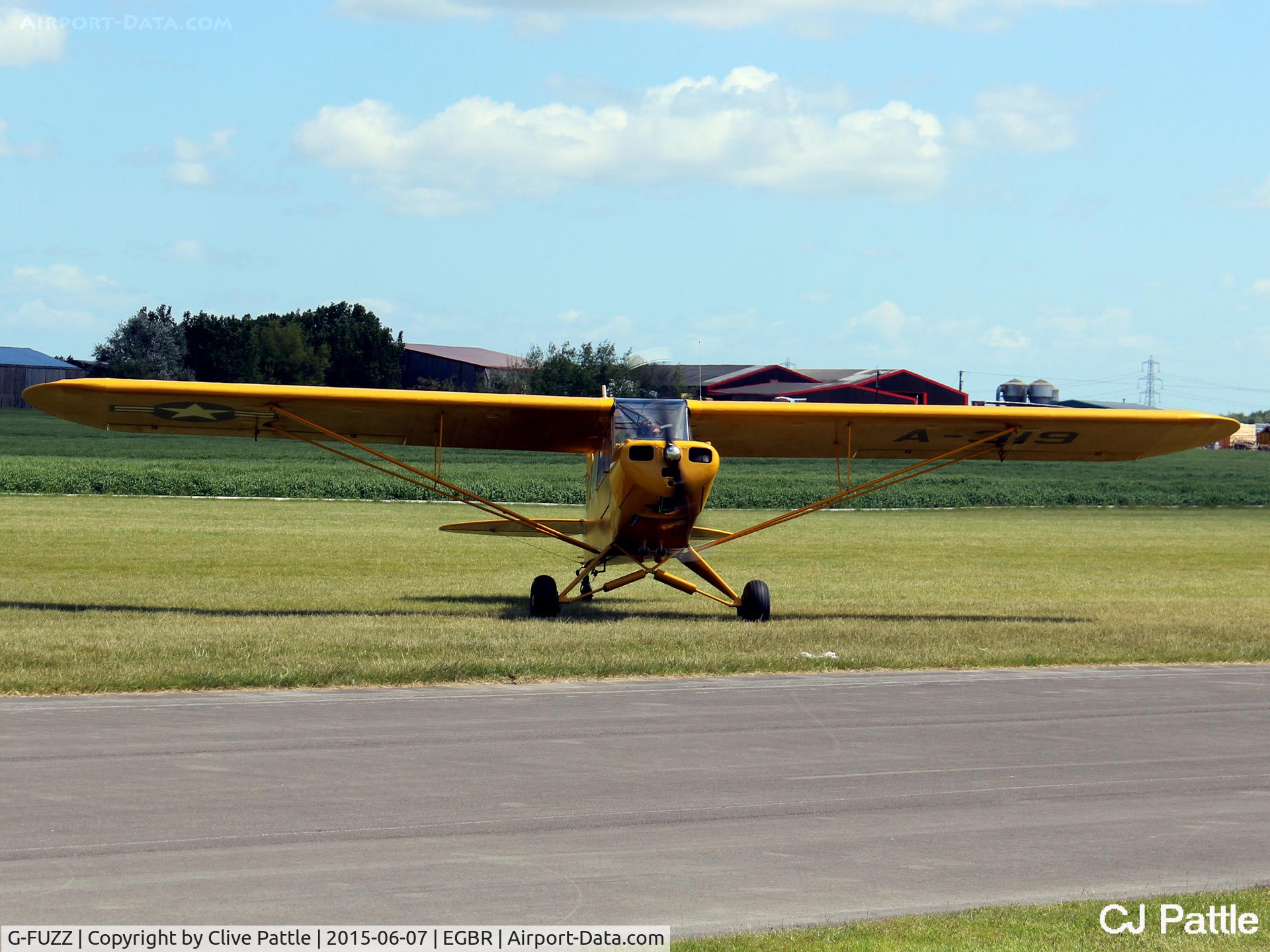 G-FUZZ, 1951 Piper L-18C Super Cub (PA-18-95) C/N 18-1016, At The Real Aeroplane Company Ltd Radial Fly-In, Breighton Airfield, Yorkshire, U.K.  - EGBR