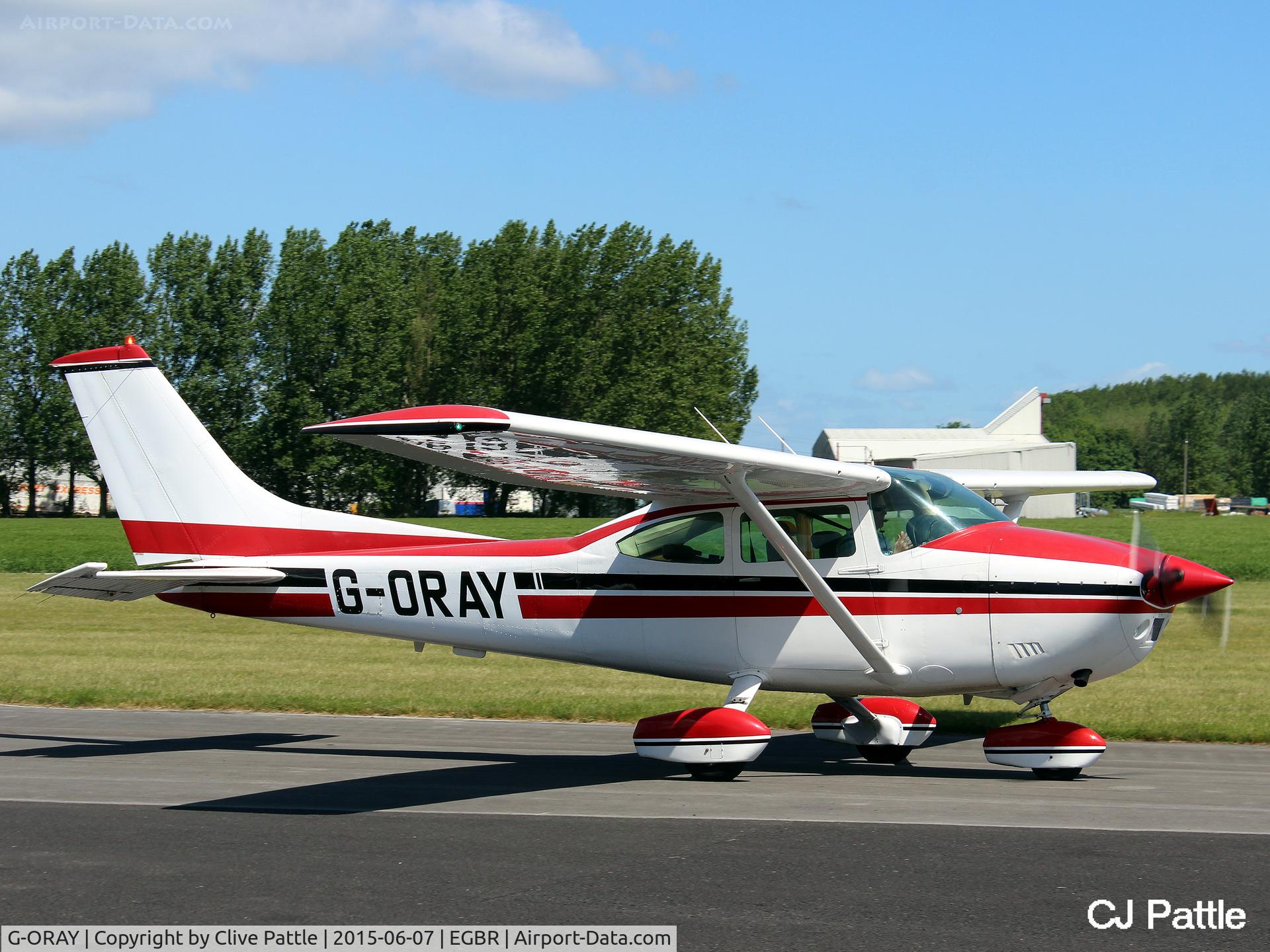 G-ORAY, 1980 Reims F182Q Skylane C/N 0132, At The Real Aeroplane Company Ltd Radial Fly-In, Breighton Airfield, Yorkshire, U.K.  - EGBR