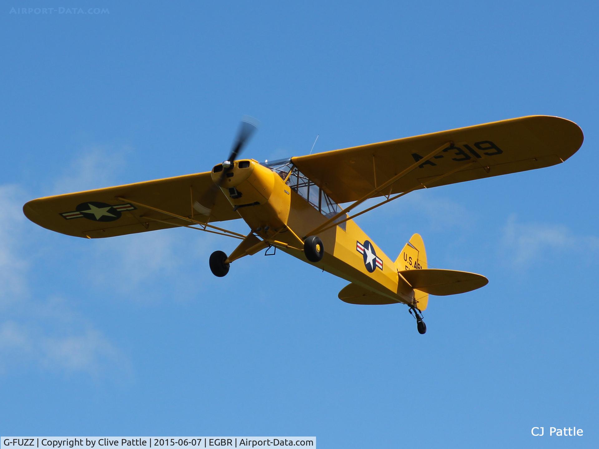 G-FUZZ, 1951 Piper L-18C Super Cub (PA-18-95) C/N 18-1016, At The Real Aeroplane Company Ltd Radial Fly-In, Breighton Airfield, Yorkshire, U.K.  - EGBR