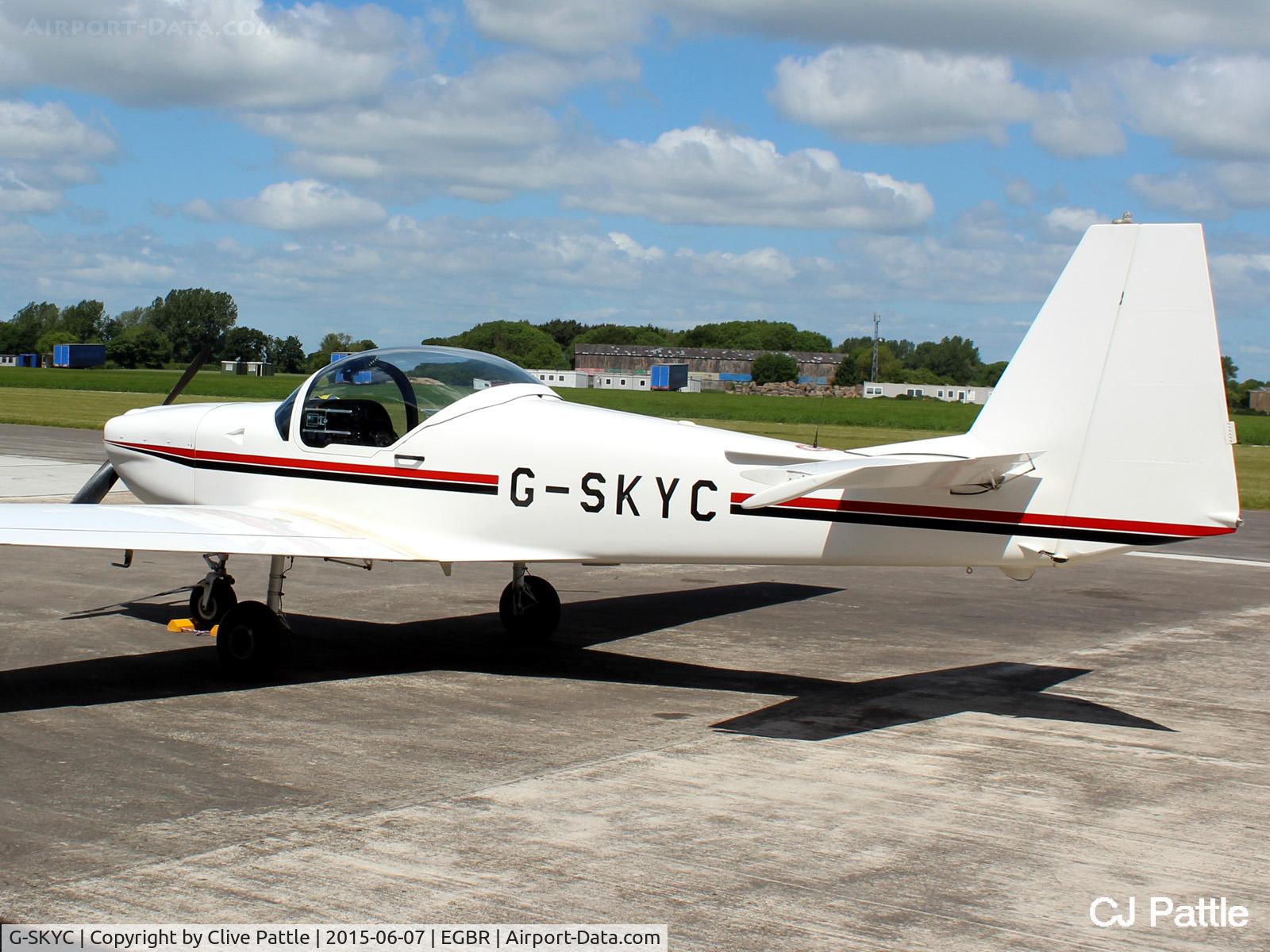 G-SKYC, 1984 Slingsby T-67M Firefly C/N 2009, At The Real Aeroplane Company Ltd Radial Fly-In, Breighton Airfield, Yorkshire, U.K.  - EGBR