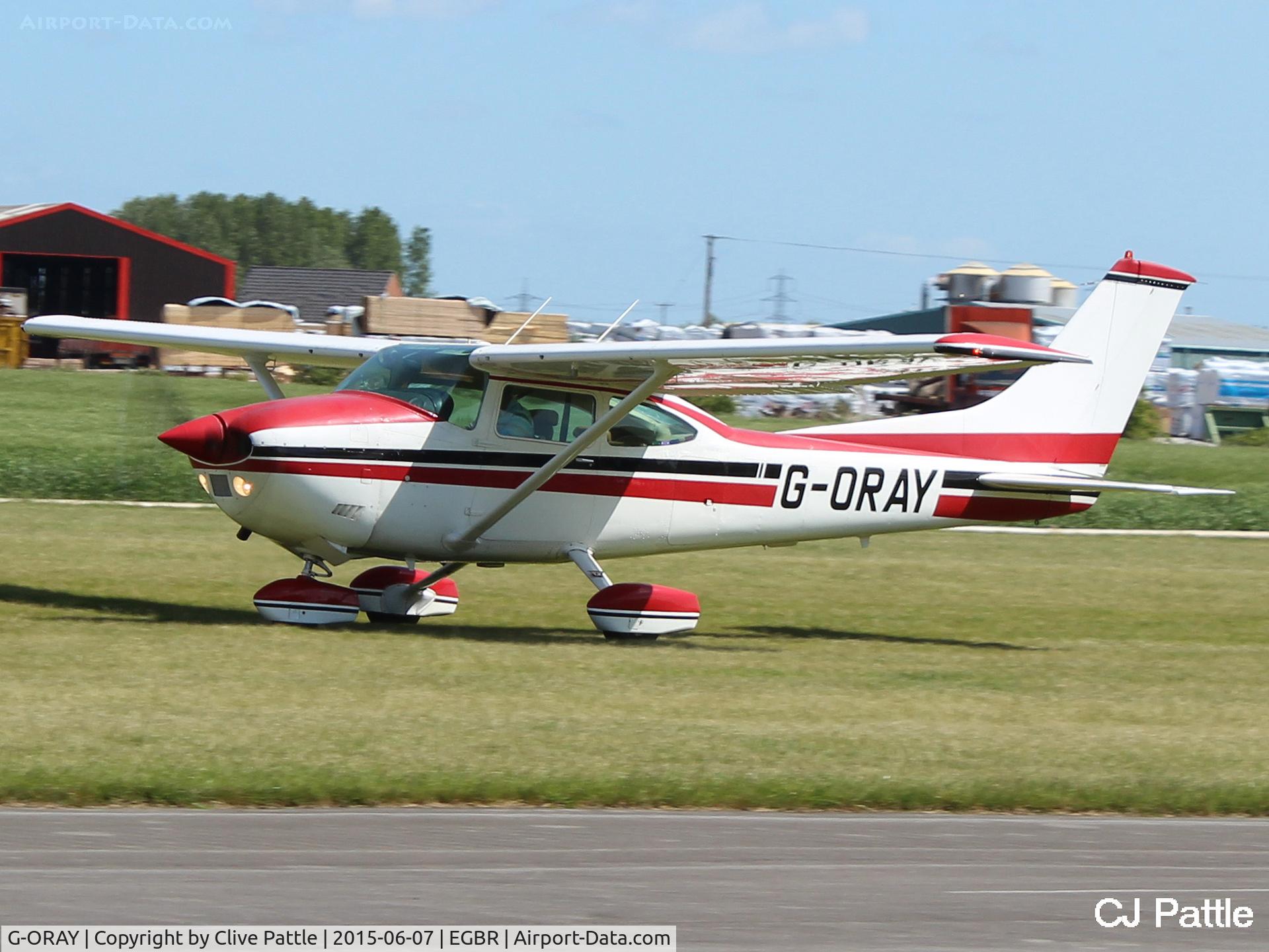 G-ORAY, 1980 Reims F182Q Skylane C/N 0132, At The Real Aeroplane Company Ltd Radial Fly-In, Breighton Airfield, Yorkshire, U.K.  - EGBR