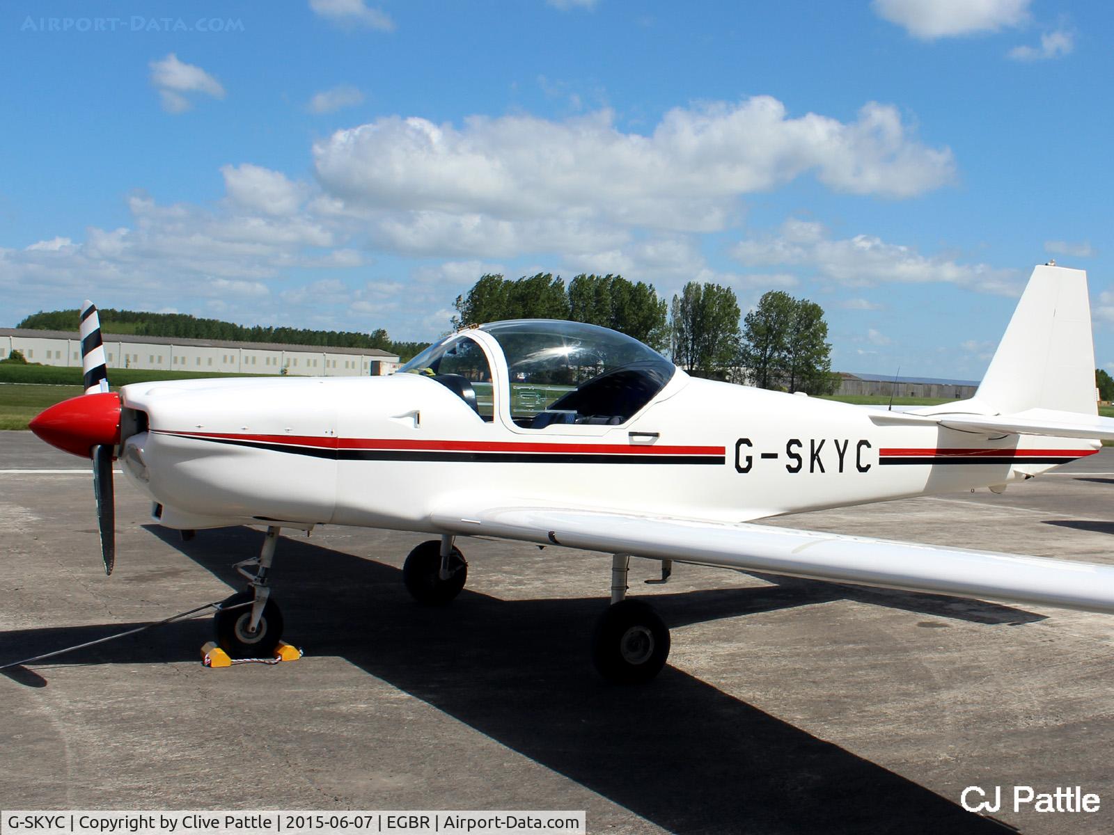 G-SKYC, 1984 Slingsby T-67M Firefly C/N 2009, At The Real Aeroplane Company Ltd Radial Fly-In, Breighton Airfield, Yorkshire, U.K.  - EGBR