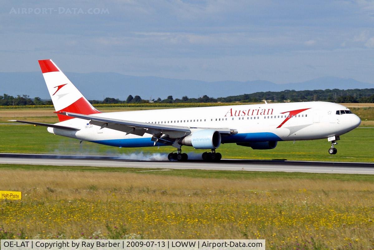 OE-LAT, 1991 Boeing 767-31A C/N 25273, Boeing 767-31AER [25273] (Austrian Airlines) Vienna-Schwechat~OE 13/07/2009