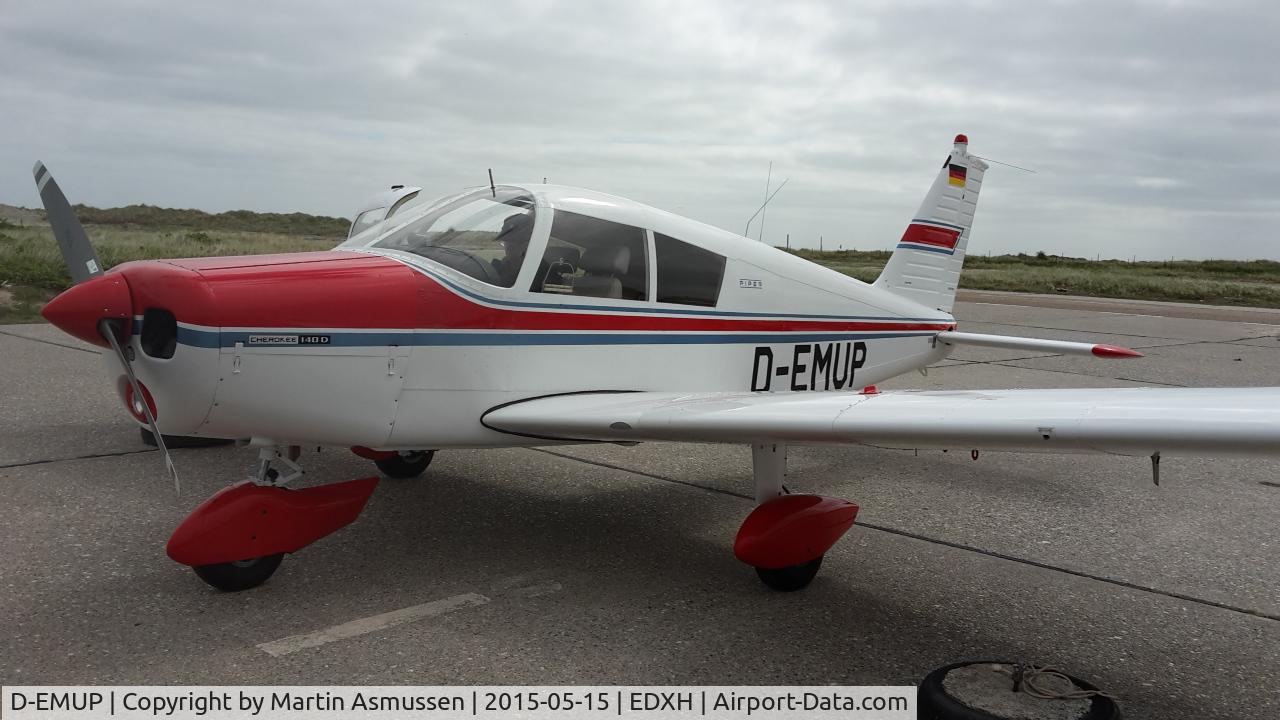 D-EMUP, 1971 Piper PA-28-140D Cherokee C/N 28-7125047, EDXH, photo taken, 15th May