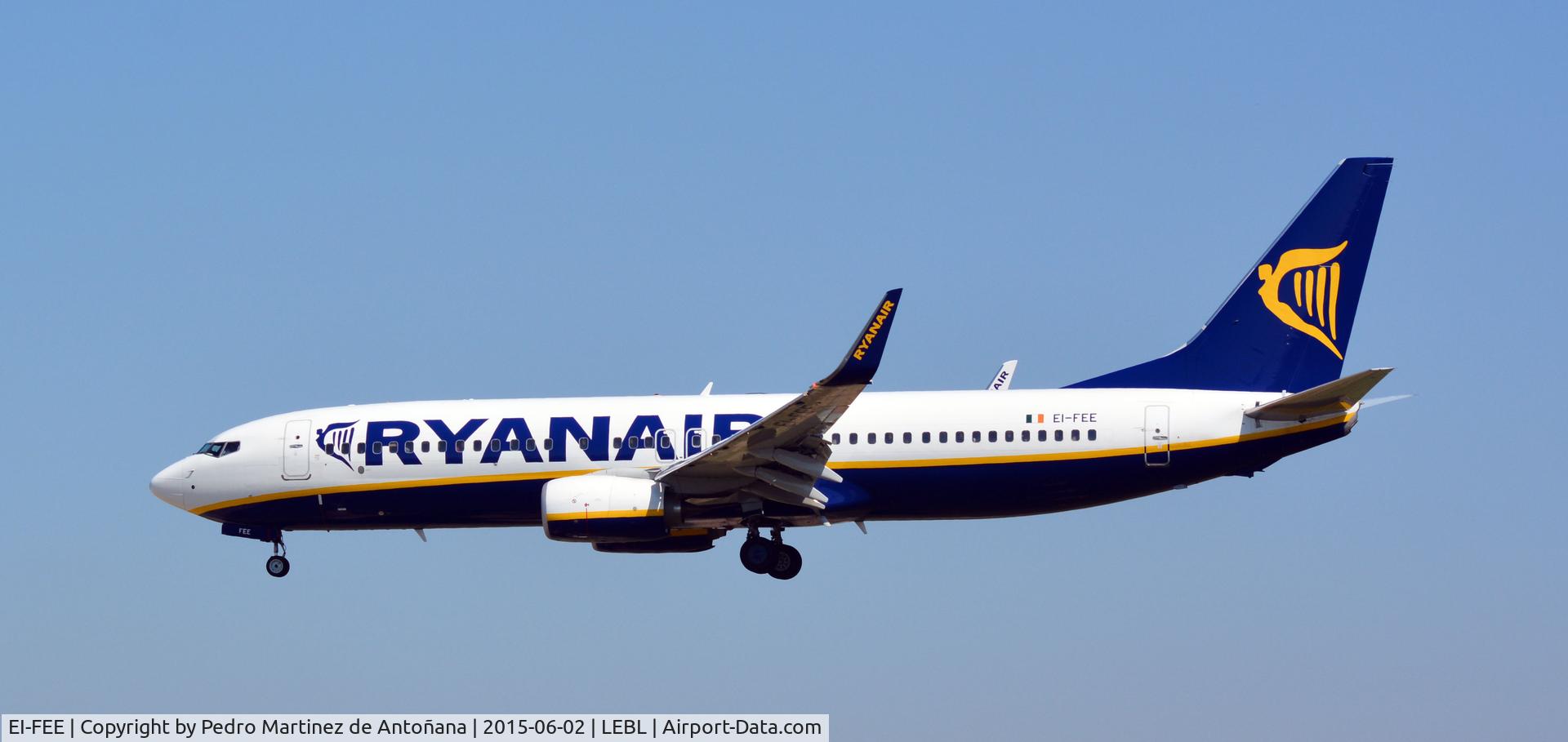 EI-FEE, 2014 Boeing 737-8AS C/N 44686, El Prat Barcelona - España