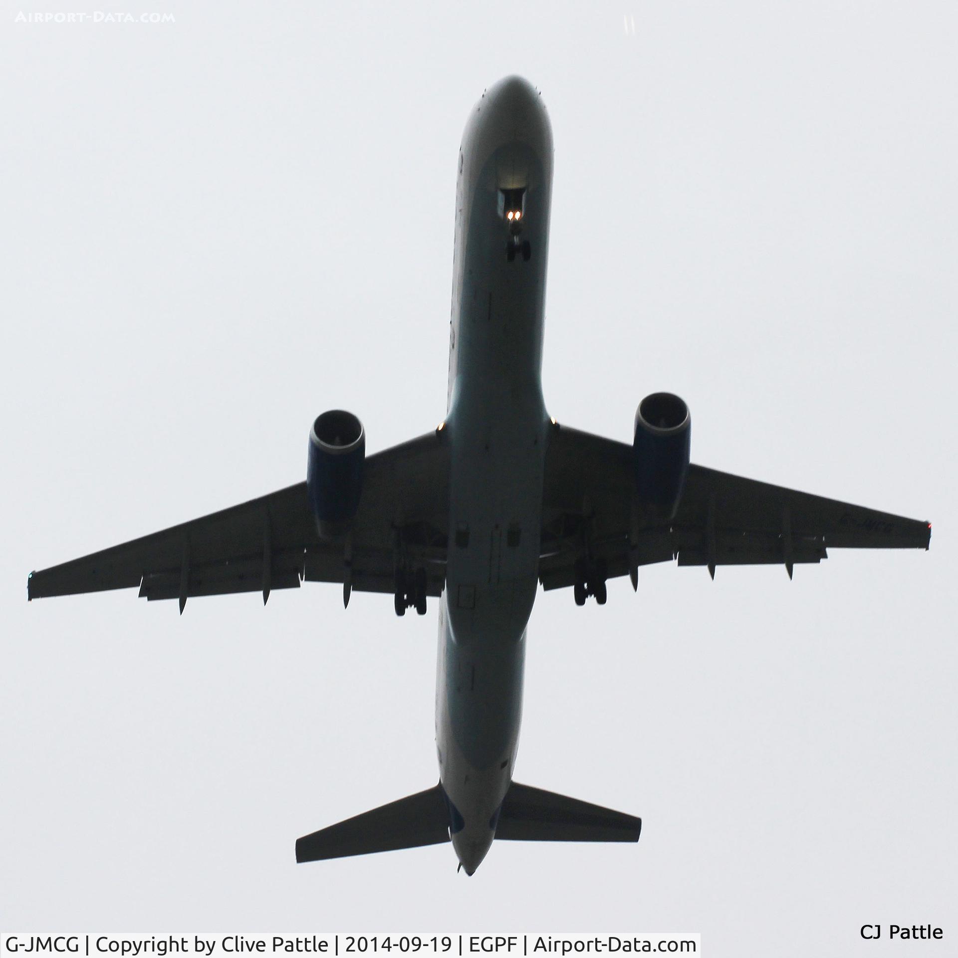 G-JMCG, 1995 Boeing 757-2G5 C/N 26278, On finals to Glasgow EGPF