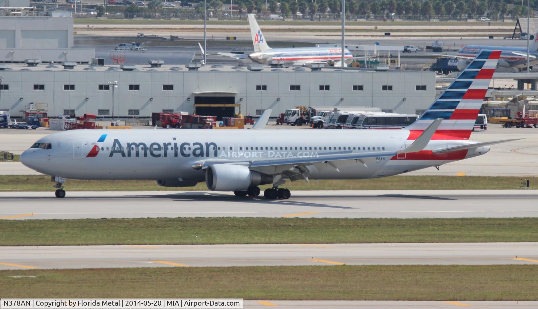 N378AN, 1992 Boeing 767-323/ER C/N 25447, American 767-300