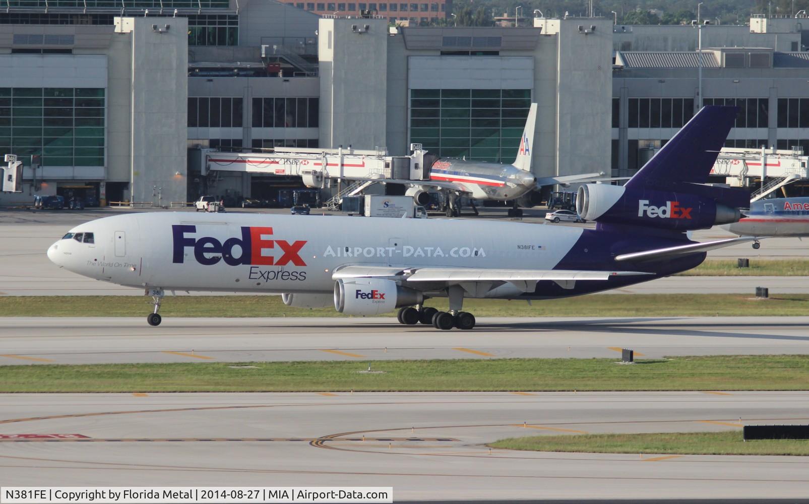 N381FE, 1972 McDonnell Douglas MD-10-10F C/N 46615, Fed Ex MD-10-10F