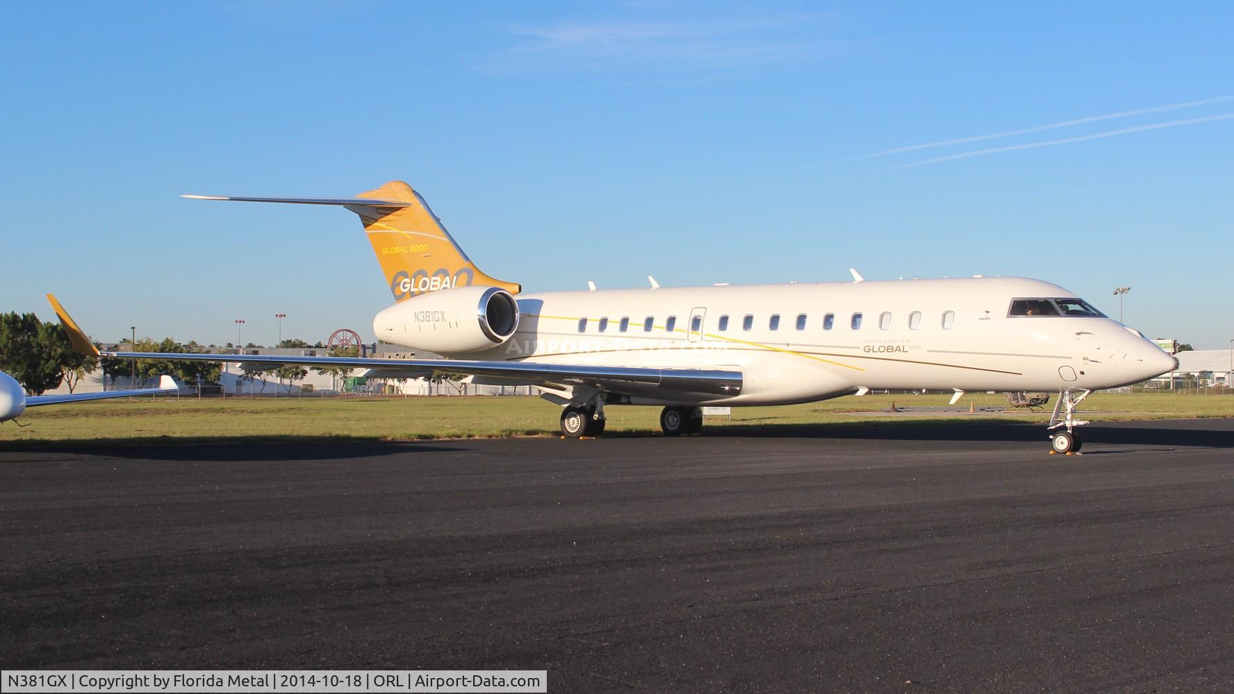 N381GX, 2012 Bombardier Global 6000 (BD-700-1A10) C/N 9381, Global 6000